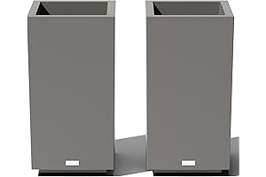 Veradek Metallic Series Block Series Pedestal Planter