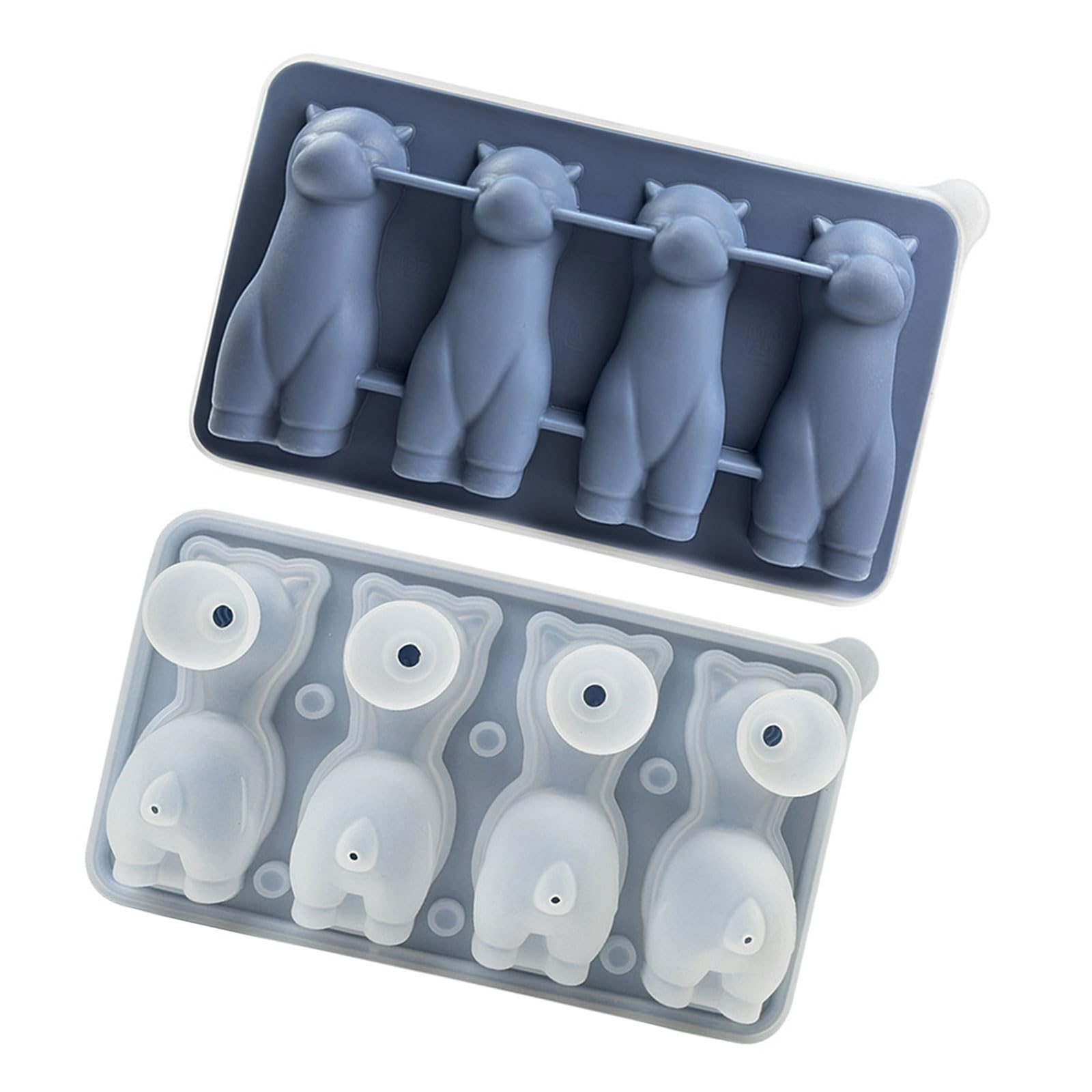 Tsophreniq Easily Release Ice Molds Flexible Silicone Ice Maker Lovely Alpacas Shape Tray for Soup Freezers Wine Juices Alpacas Shape Maker