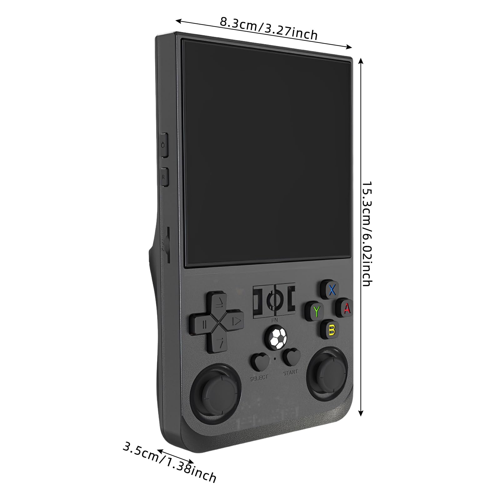 Handheld Spielkonsole 4 Zoll 128GB Retro Gaming Konsole 4000mAh USB (Klar Schwarz)