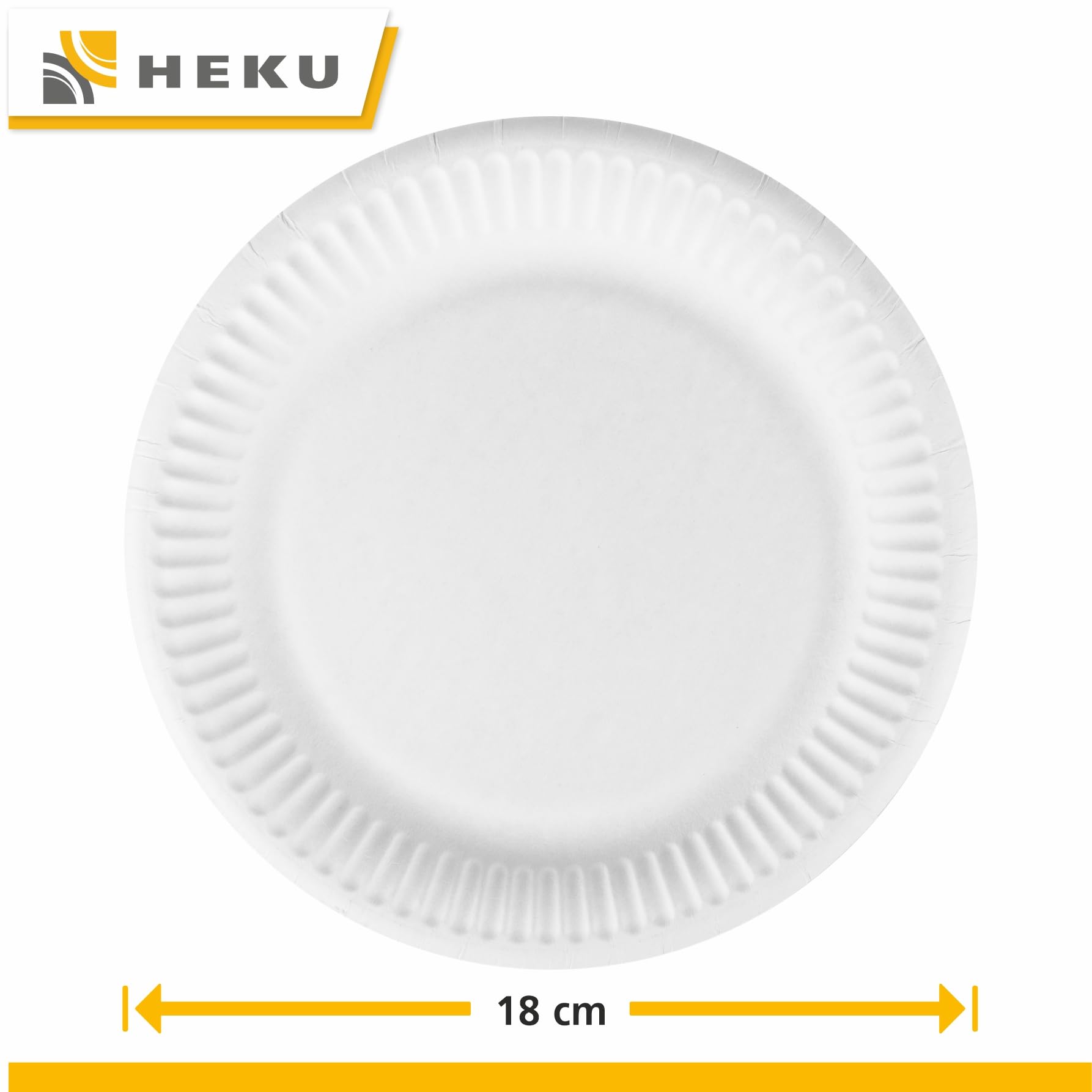 Heku 1000 piatti di carta, Ø 18 cm