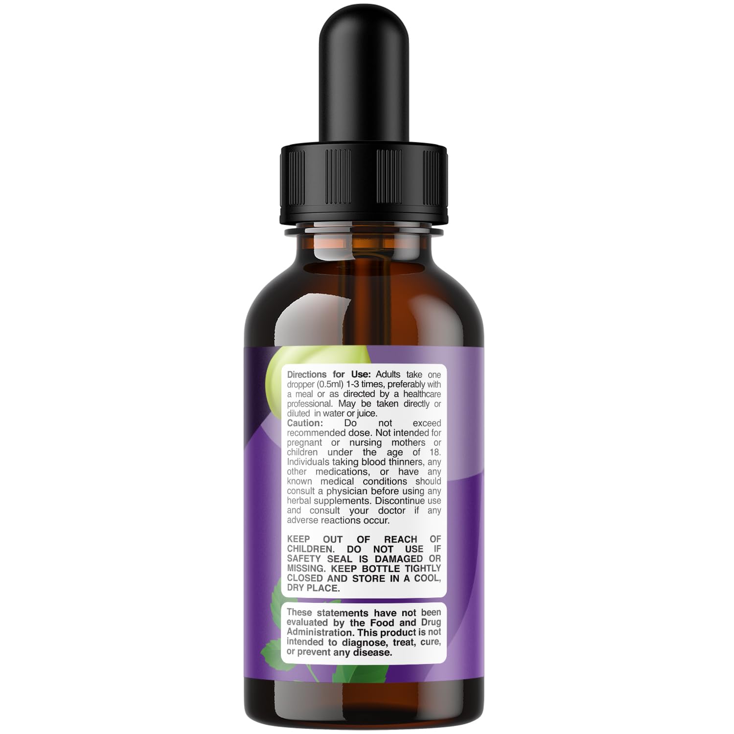 Organic Ashwagandha Liquid Drops for Stress & Mood, Non-GMO - 60 ml — Amazon image 8