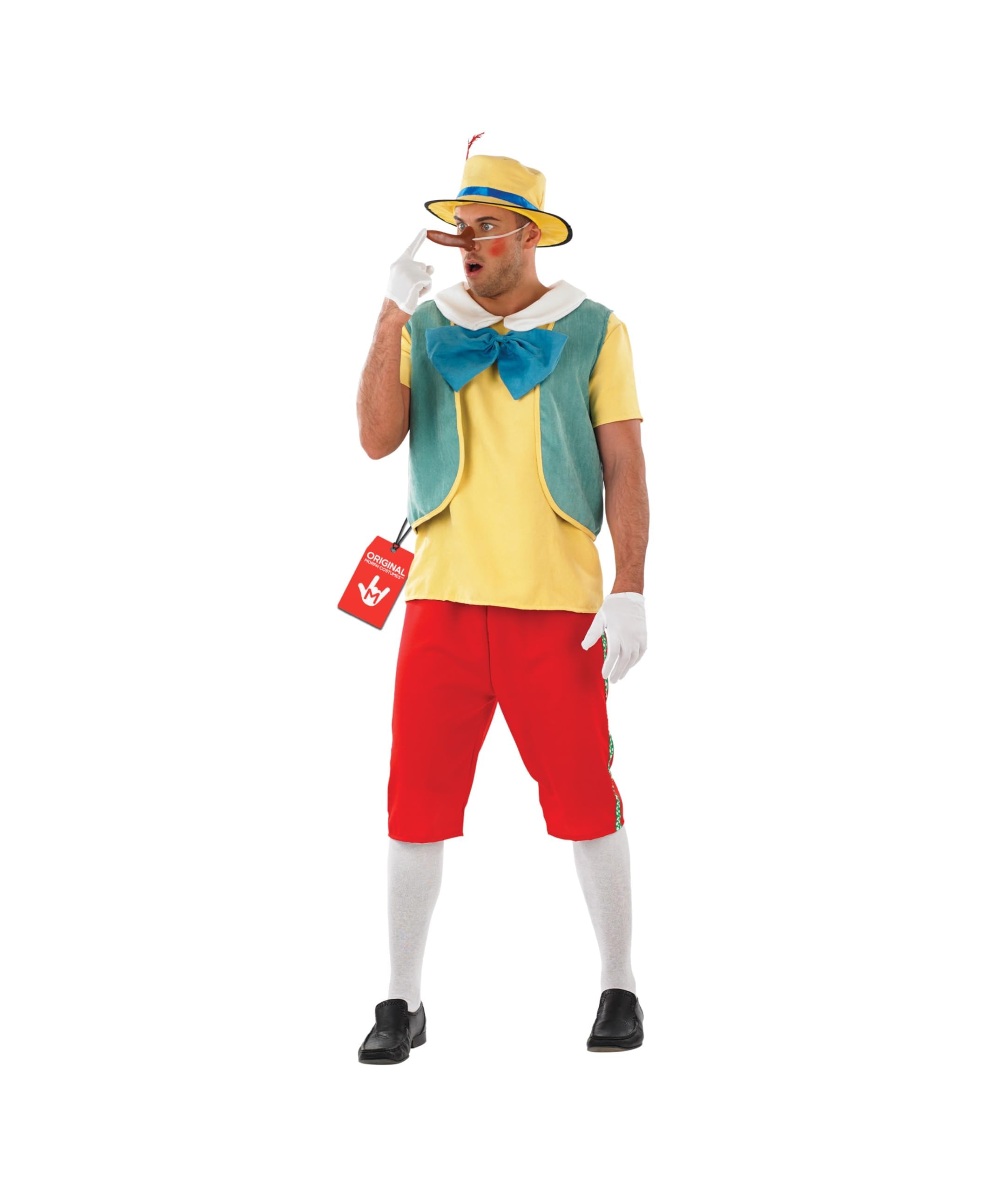 Fun Shack Disfraz Pinocho Hombre, Disfraz Muñeco Halloween Adulto