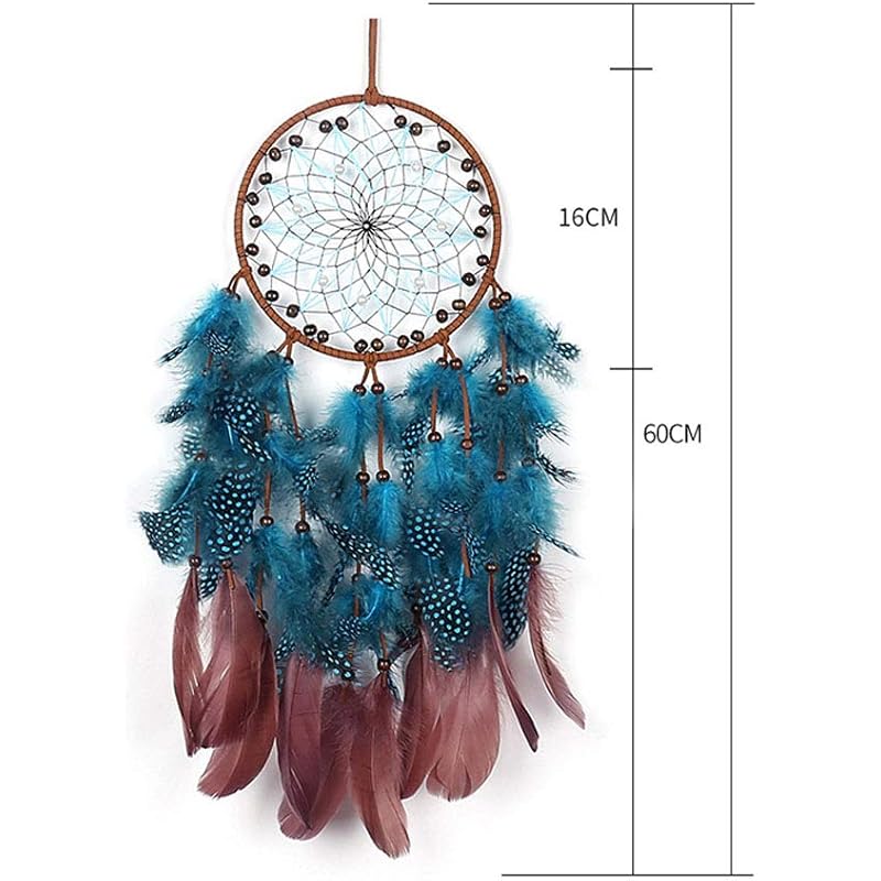 Tsubasi ドリームキャッチャー 風鈴 おしゃれ インテリア 羽 飾り 部屋飾り ハンドメイド 円形 壁掛け 装飾 結婚式 工芸品 手芸 ブルー ギフト ランプ付 2c0wkusmmu Saravanadevelopers Com