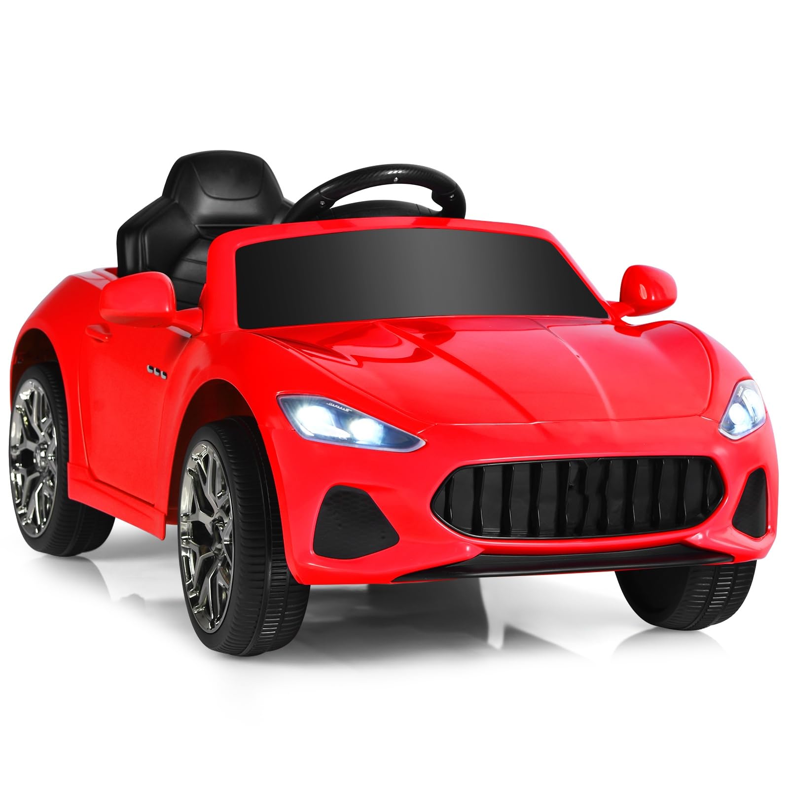 12V Kids Ride On Car, Licensed Electric Vehicle with Remote Control 4 Wheels Suspension, Battery Powered Driving Toy with Music Bluetooth USB FM Horn (Red) — image 1