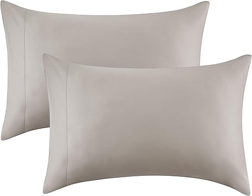 Bedsure Paquete de 2 fundas de almohada refrescantes, fundas de almohada sedosas para cabello y piel, fundas de almohada ultra suaves y