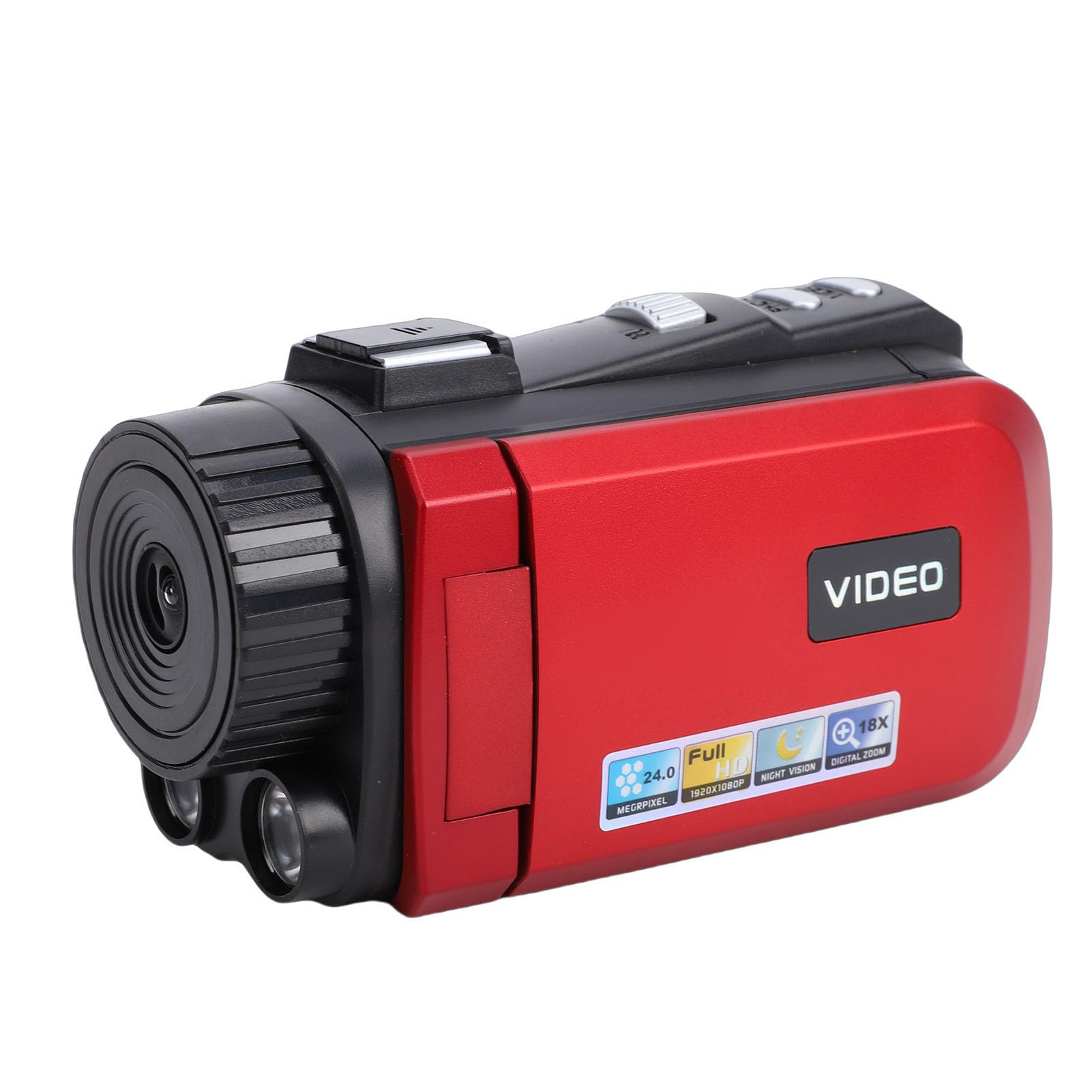 Jiawu Camcorder, 1080P HD 24MP 18x Digital Zoom Video Camera, 3 Inch Screen 270 Degree Rotating Vlogging Camera with Night Vision Electronic Image Stabilization for Travel-image-44