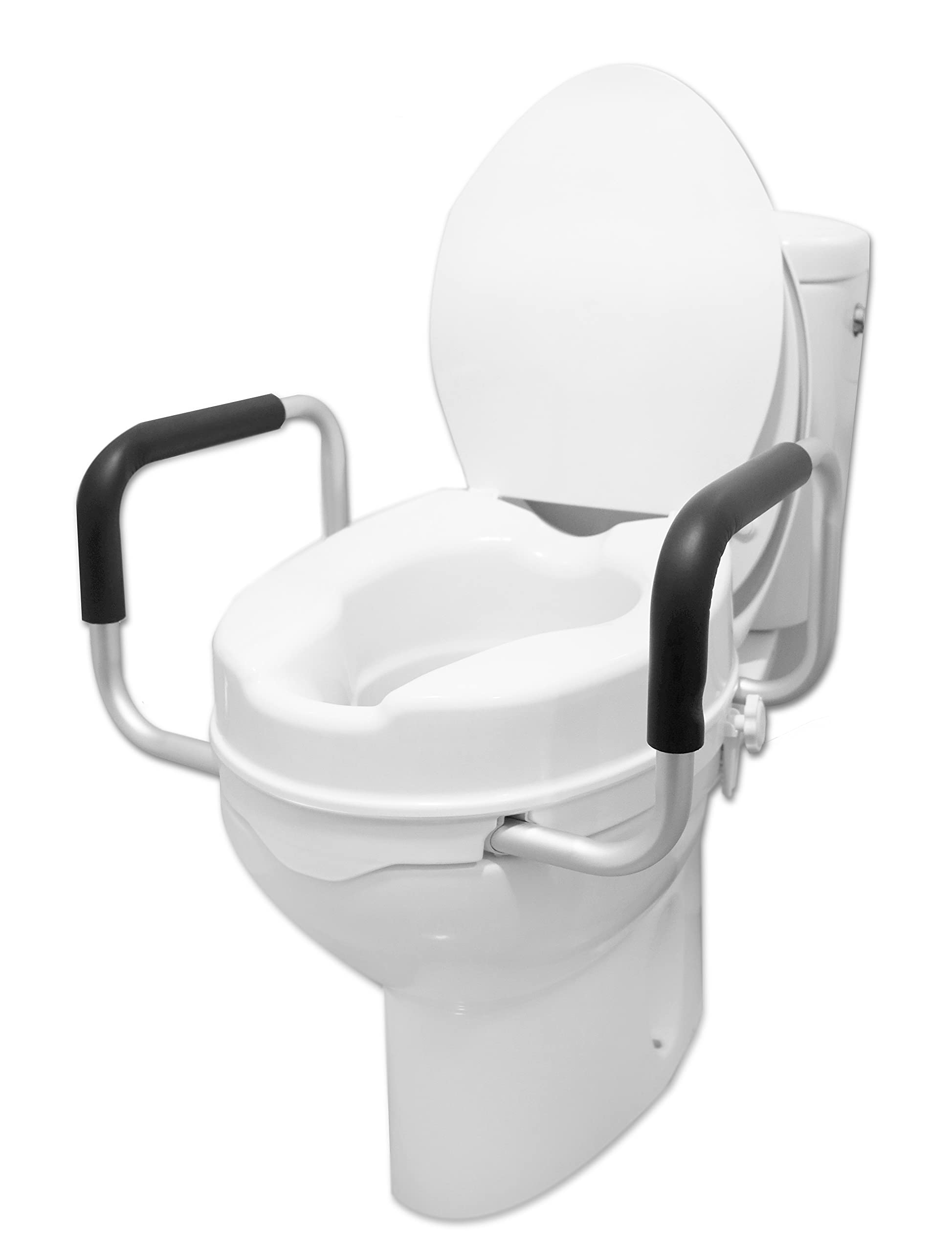 Buy Pepe Raised Toilet Seat with Handles (4 inch), Raised Toilet Seat