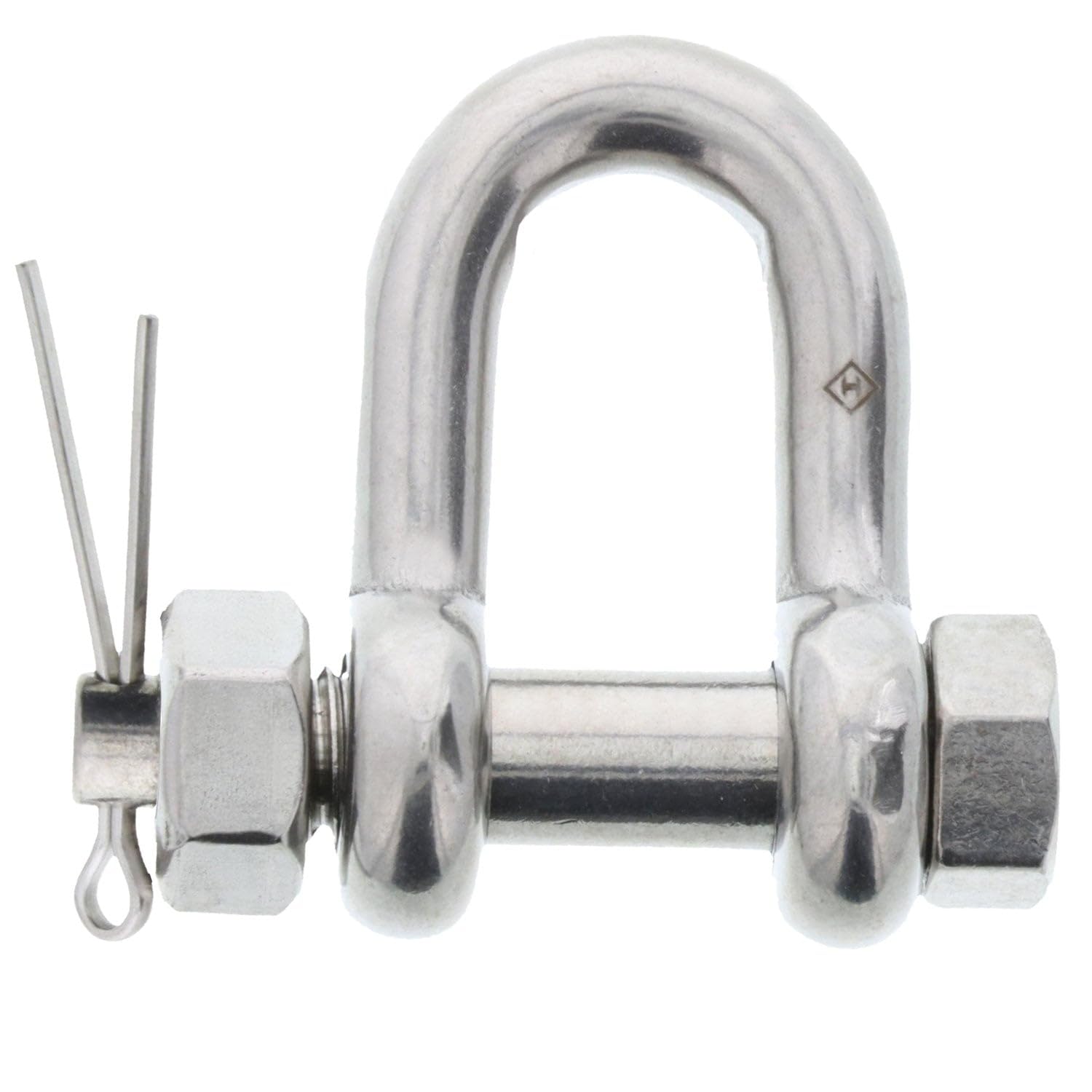 E-Rigging 3/8 Stainless Steel Safety Chain Shackle | Durable, Heavy Duty | for Sailing, Boating, Industrial Use, Utilities, Material Handling