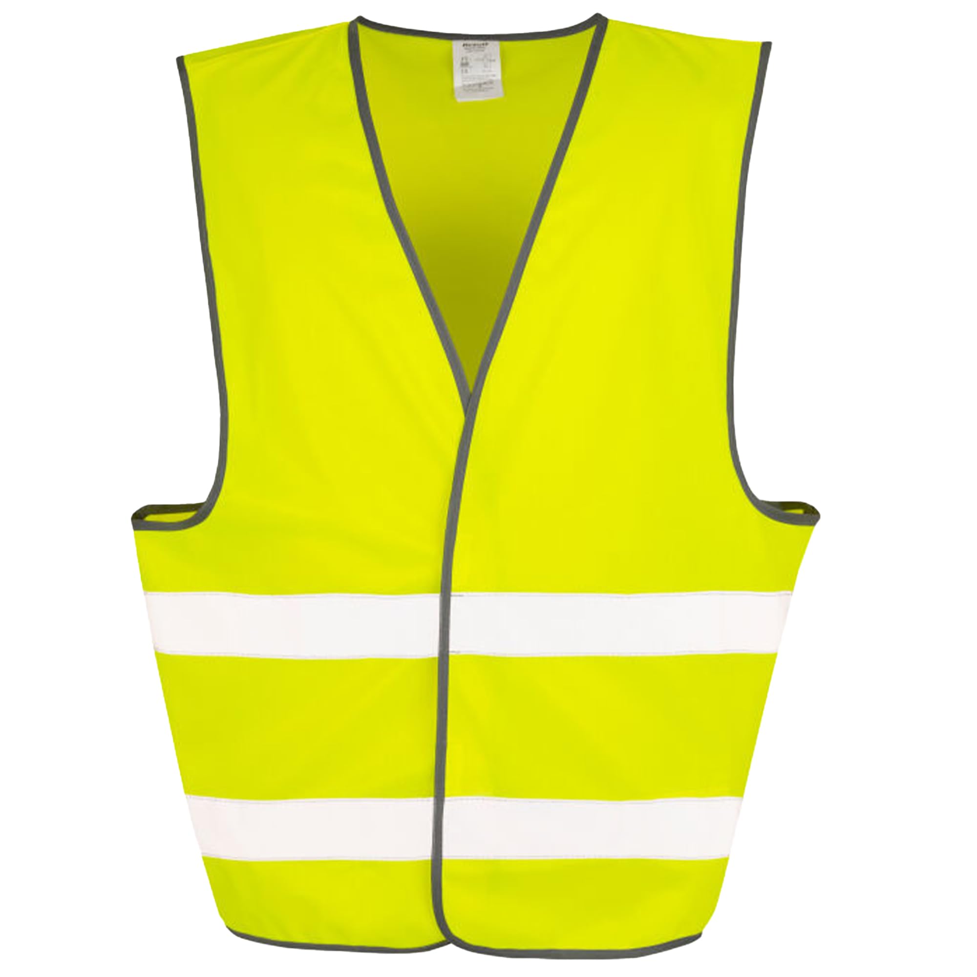 Printbox Merch Custom Safety Vest, High Visibility Vest for Men, Construction Reflective Hi Vis Workwear (Safety Yellow - Plain, XXL/3XL)