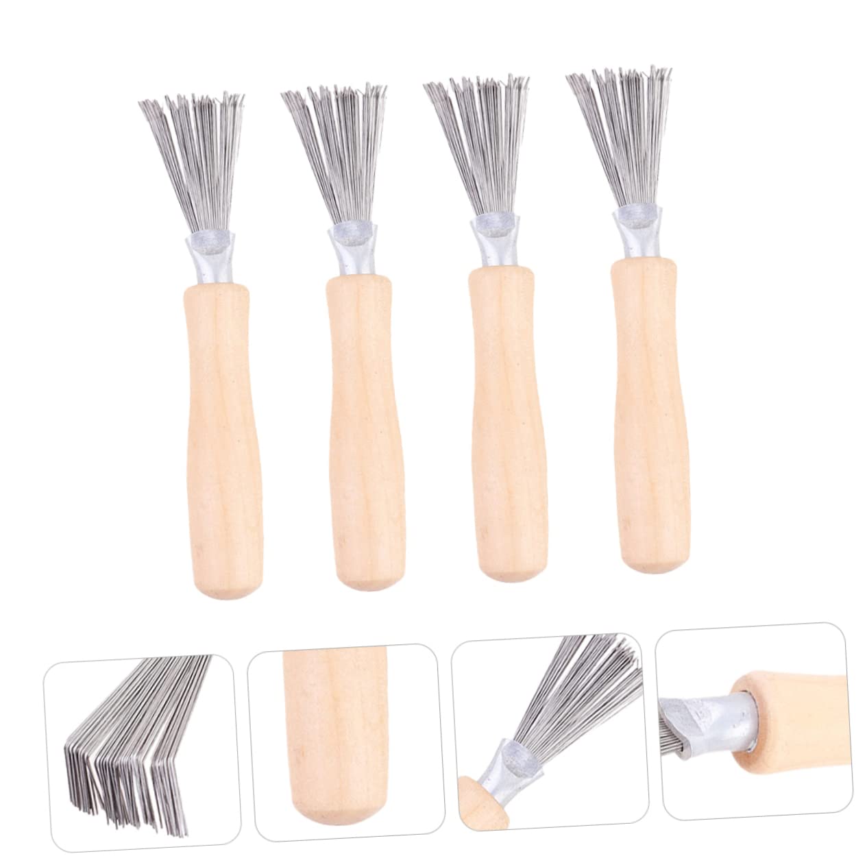 Hair Brush Cleaner Tool 4pcs Comb Claw Cleaner for Easy Hair Removal Detangling