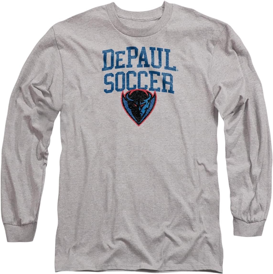 DePaul University Official Soccer Unisex Adult Long-Sleeve T Shirt