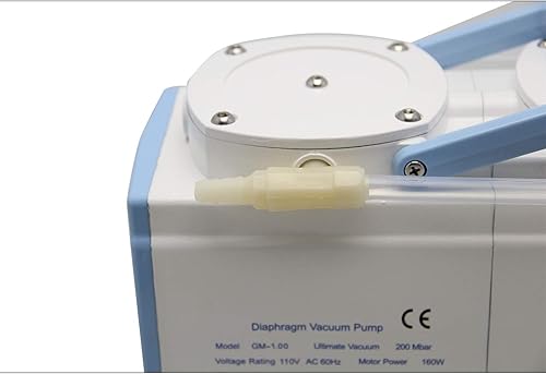 Miniatura 7 de CGOLDENWALL 20 L/min de laboratorio sin aceite de la bomba de vacío del diafragma aceite 2 cabeza certificado GM-0.33A del CE