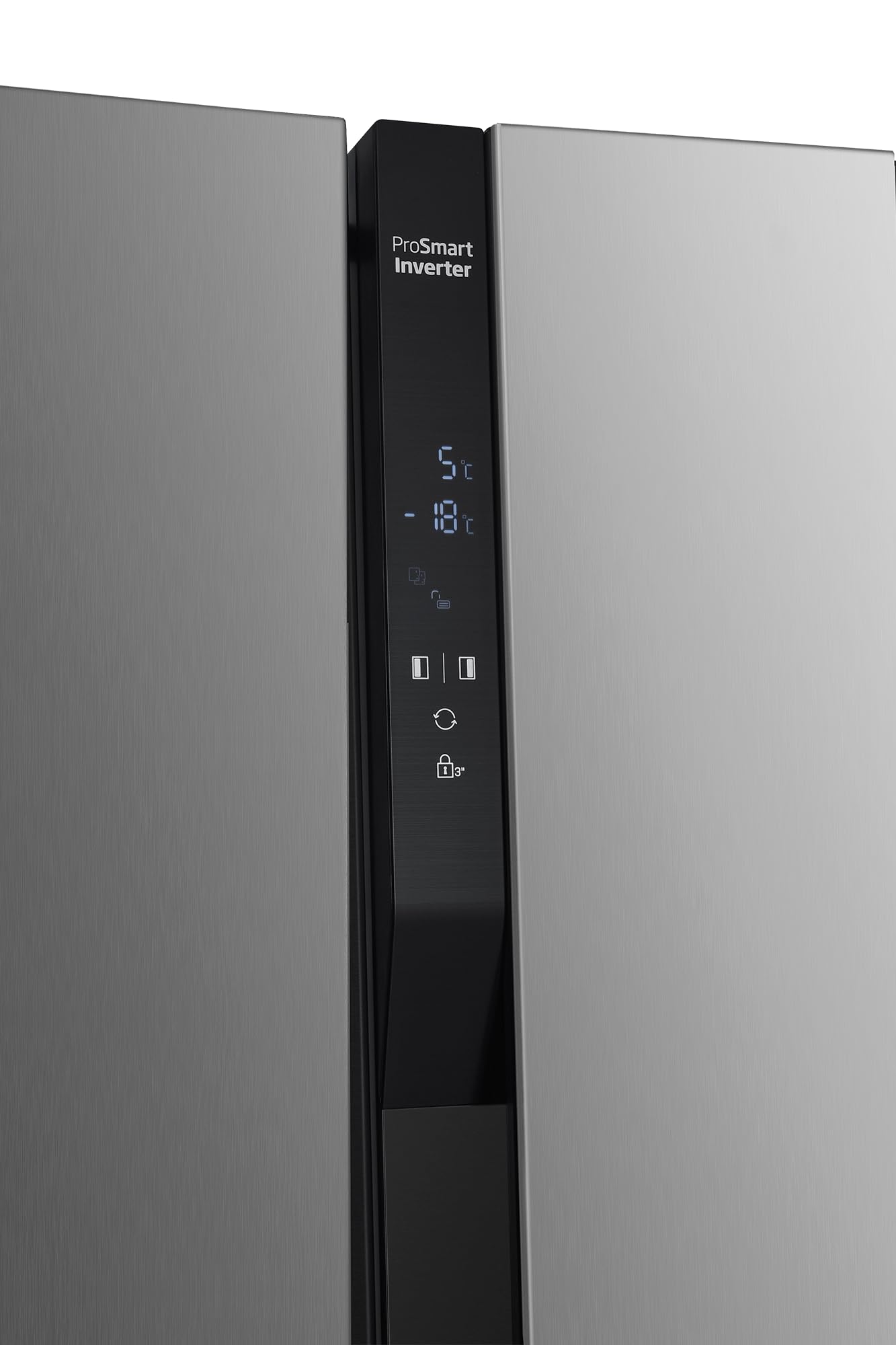 Beko GNO5322XPN Side-by-Side, Kühlschrank, Gefrierschrank, 532 l Gesamtvolumen, 347 Liter Kühlbereich, 185 Liter Gefrierbereich, Multifunktionsdisplay, Schnellkühlen, Türalarm, Edelstahl-Look