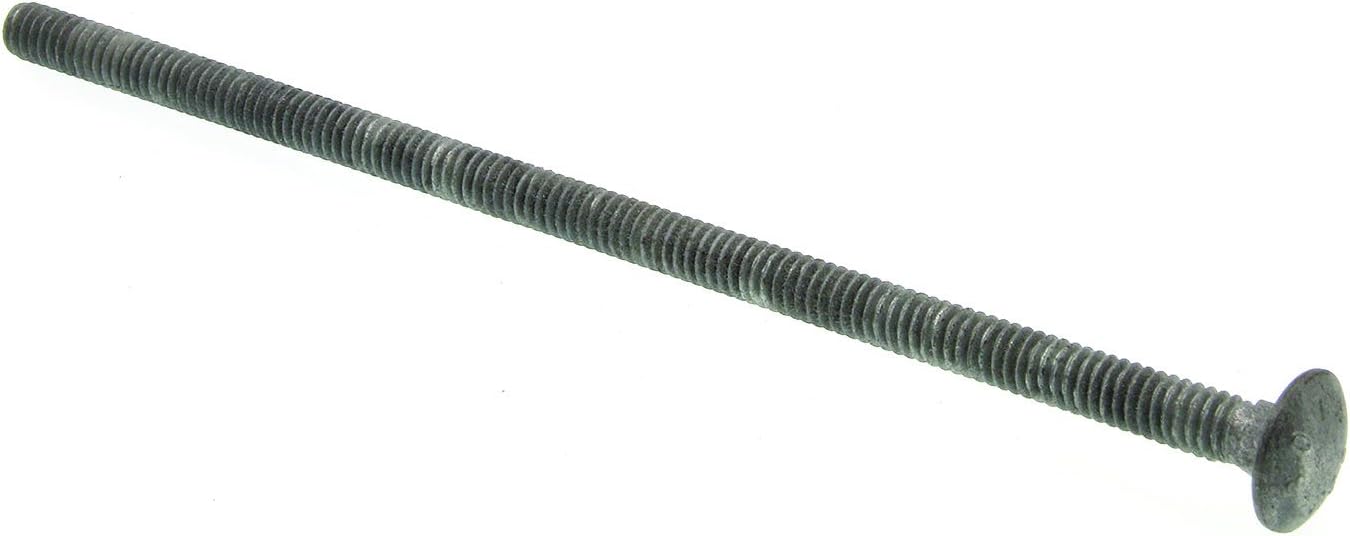 Prime-Line 9062678 Carriage Bolts, 1/4 In.-20 X 6 In., A307 Grade A Hot Dip Galvanized (15 Pack)