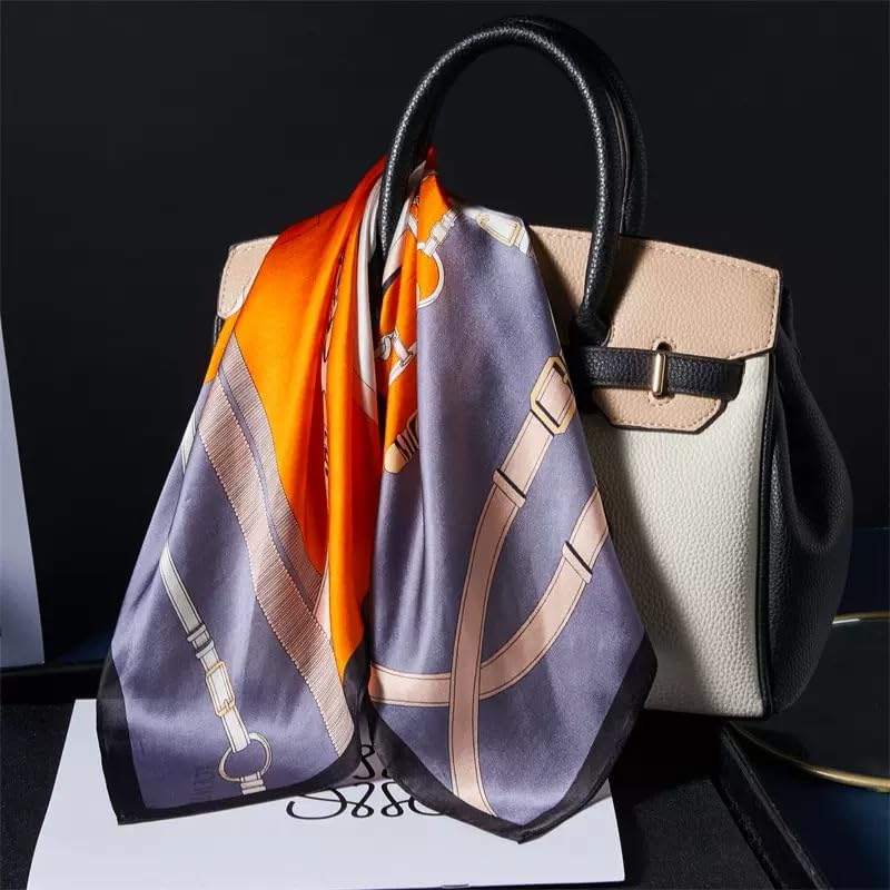 Image of ANDANTINO 100% Mulberry Silk Scarf -21 inch Square Neckerchief with Gift Packed