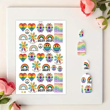 10 Pcs Smile Clay Transfer Paper for DIY Art Crafts, Cute Rainbow Smile Magic Water Polymer Clay Transfer Sheets Transfer Paper for Polymer Clay Jewelry Earrings Making 5.82X3.93in