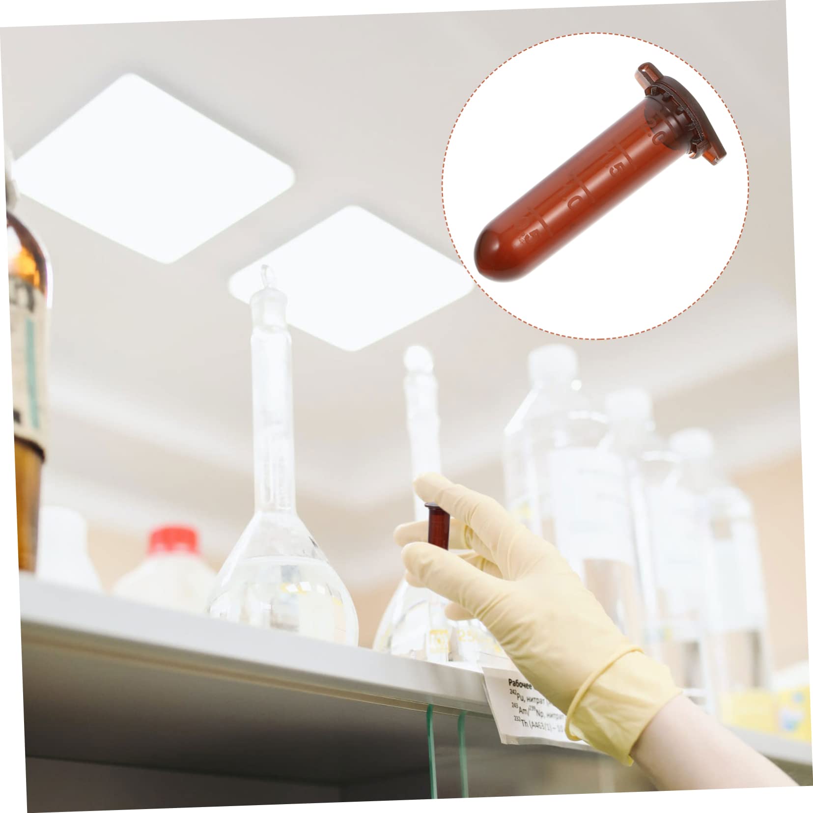 2ml Braune Graduierte Zentrifugenröhrchen aus Pp, 500 Stück