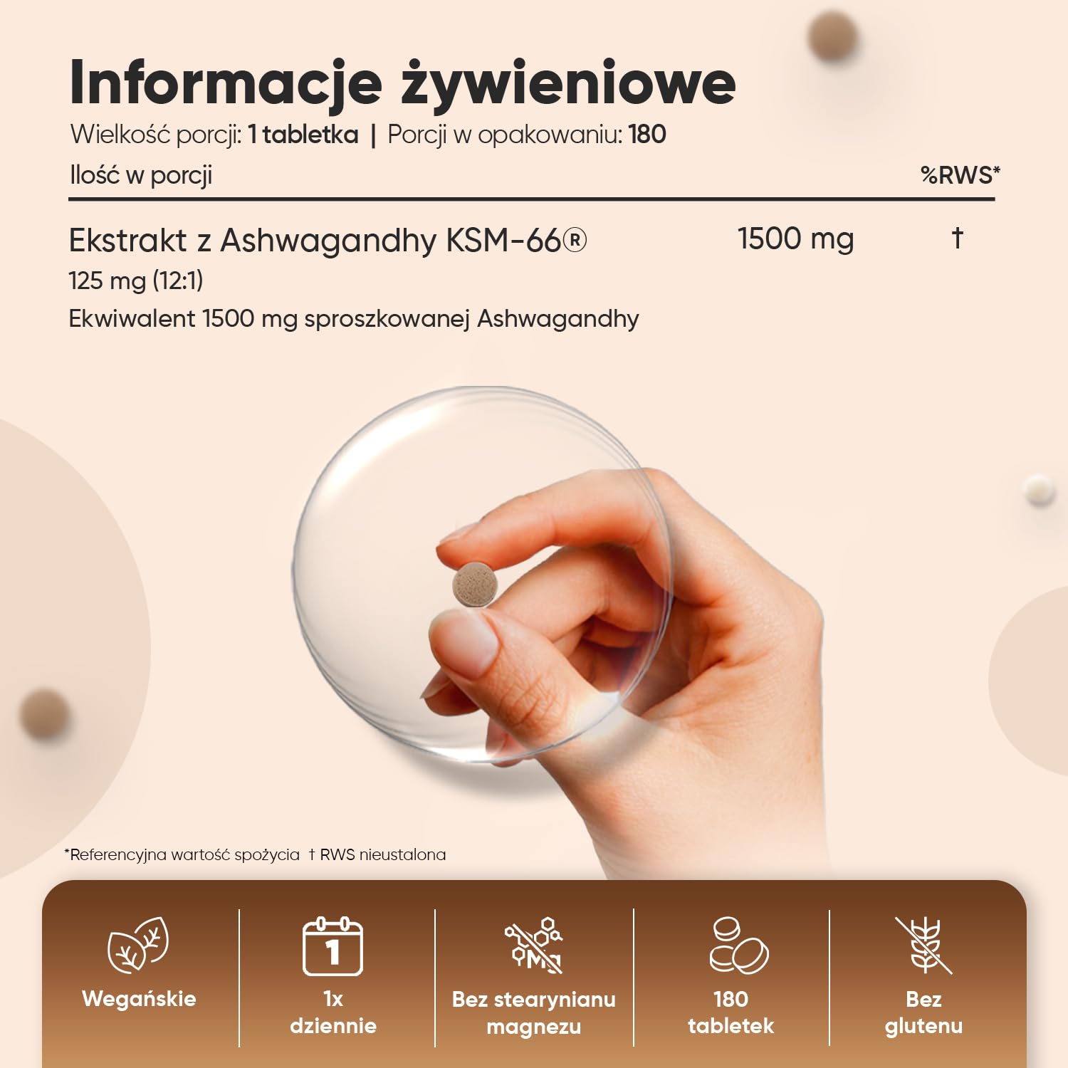 WeightWorld Organic Ashwagandha with Black Pepper 600mg 180 Capsules