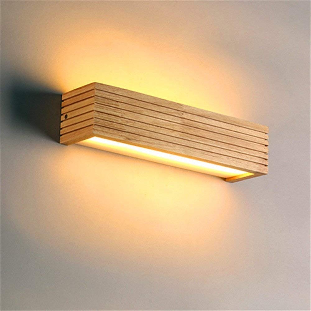 applique murale led bois style nordique