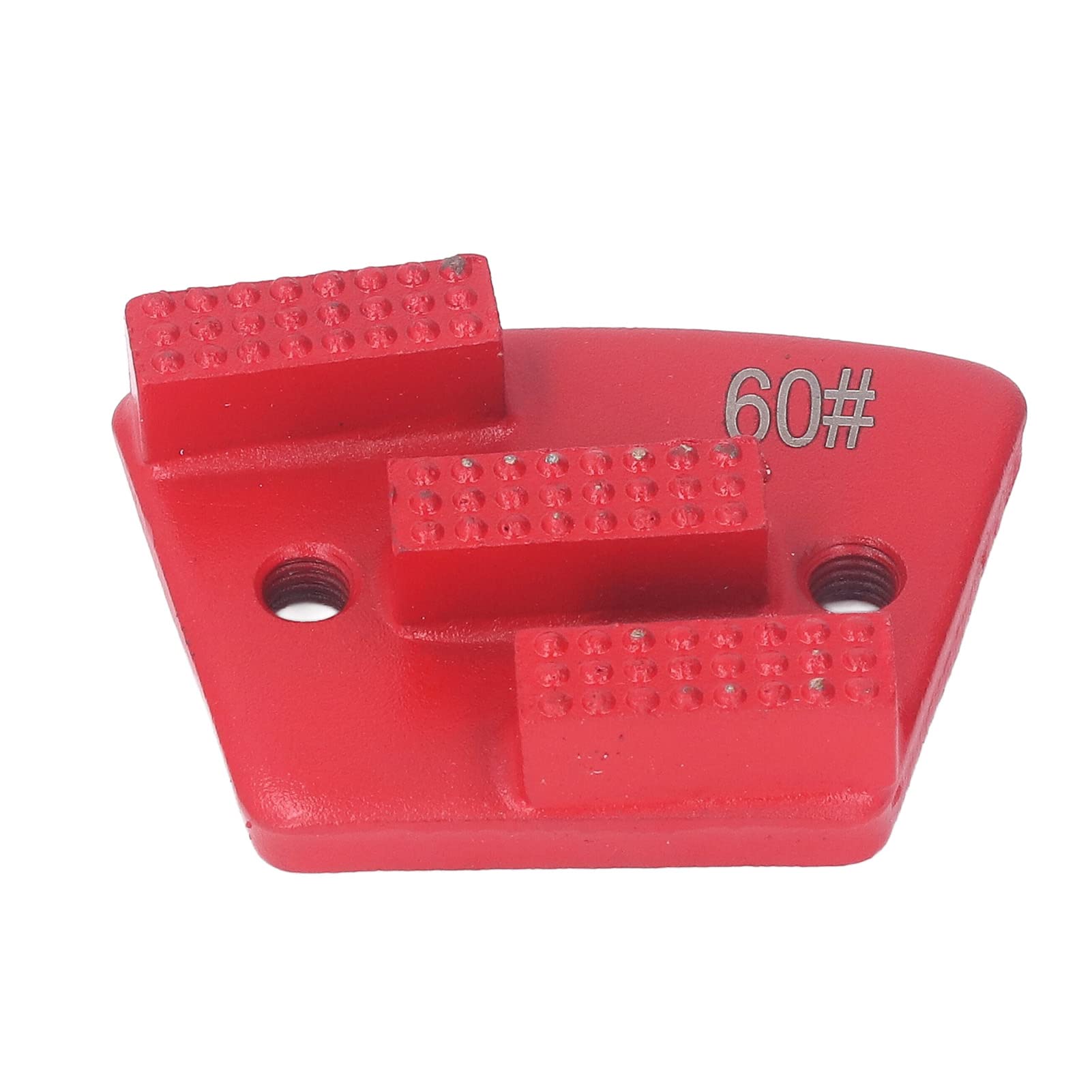 Diamentowe tarcze szlifierskie, Buty do szlifowania diamentów 3szt. Czerwony Grit60 3Teeth2Holes 30x10x10mm 8mmGwint Trapezowy