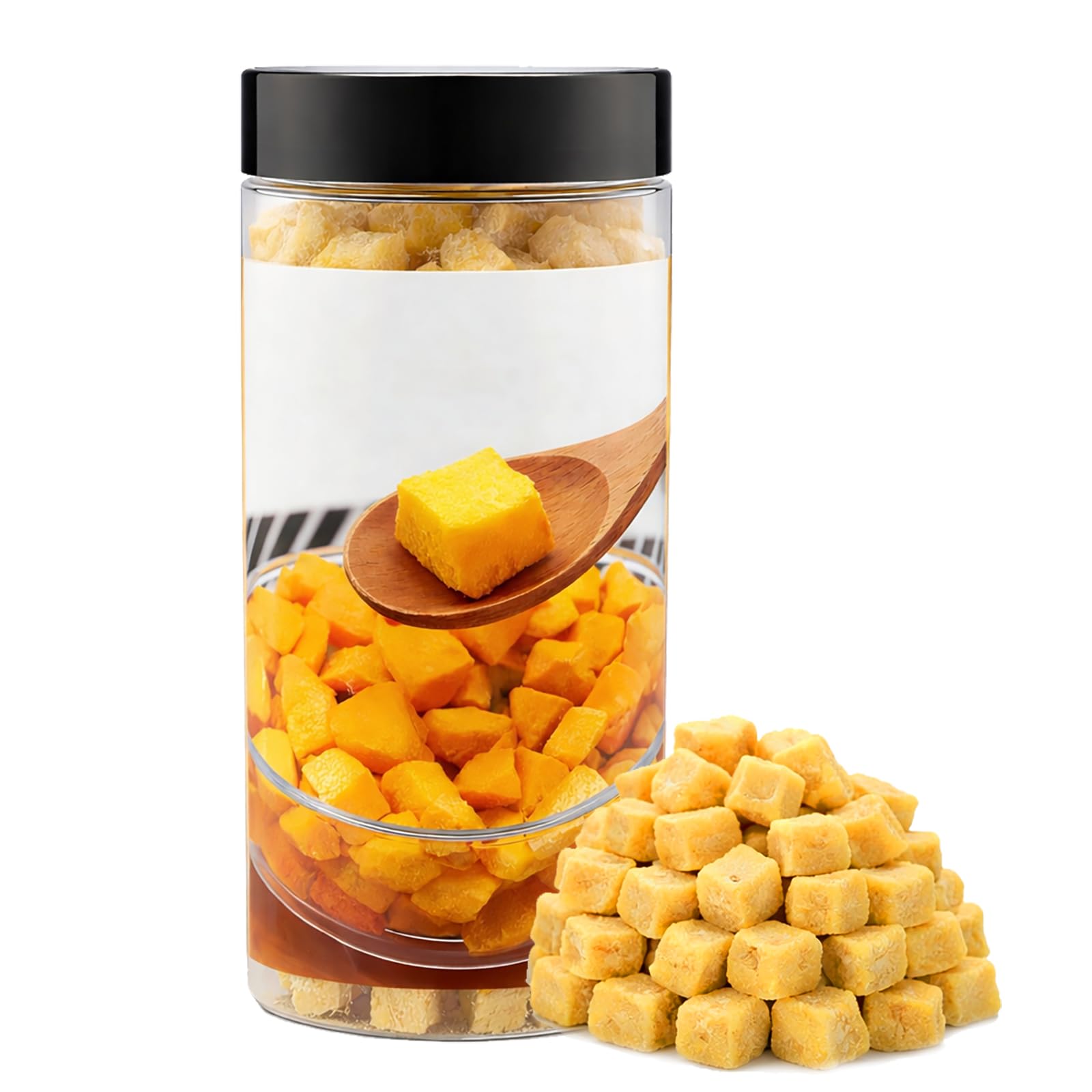 Freeze Dried egg yolk granules 120g Cat Treats 100% Natural egg yolk granules Nibbles Allergen-Free & Hypoallergenic for Indoor Cats & Outdoor. (Egg yolk)