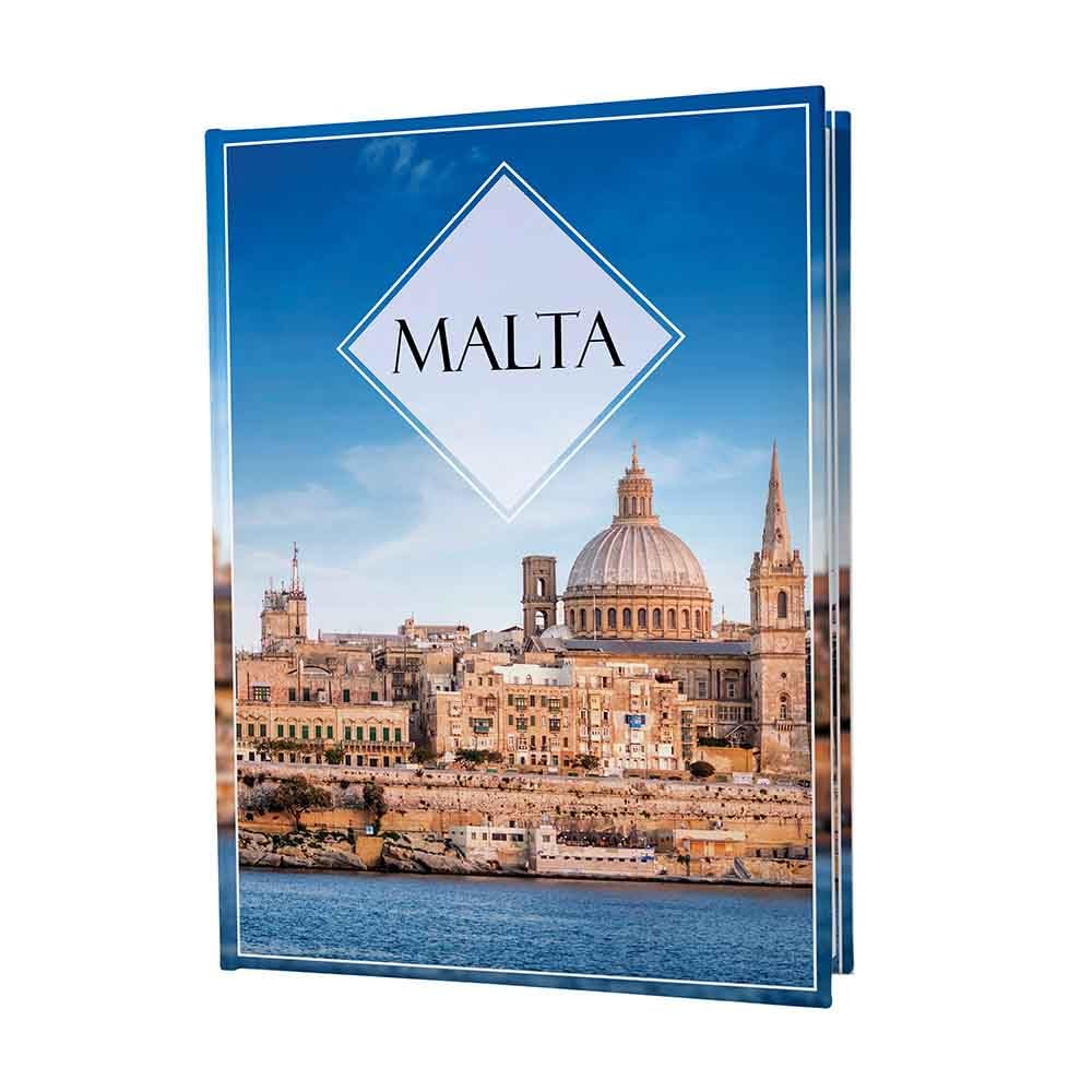 Urlaubsfotoalbum 15x21: Malta, Fototasche für Fotos, Taschen-Fotohalter für lose Blätter, Urlaub Malta, Handgemachte Fotoalbum