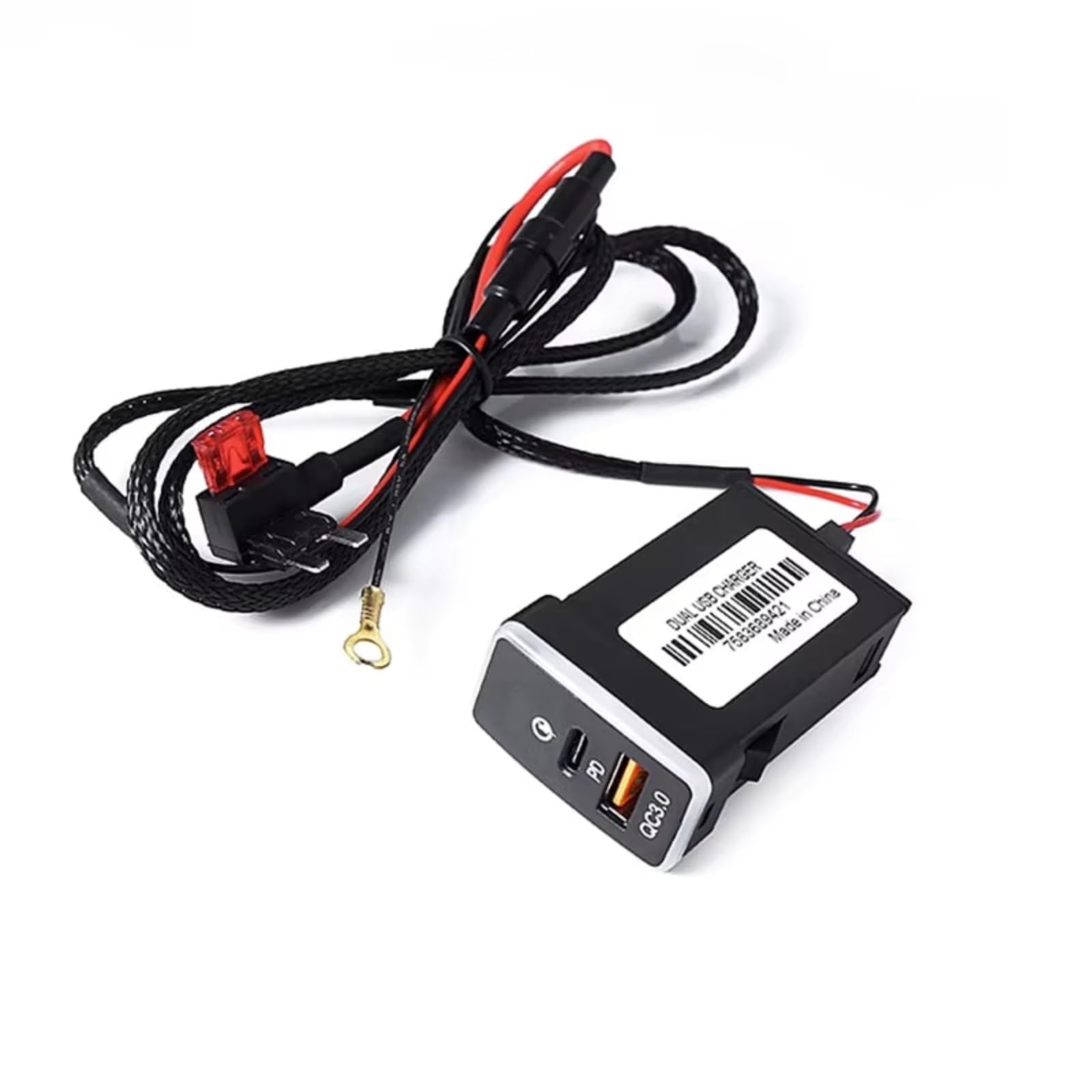 Consola USB Socket AUX Compatible Con Toyota Para Prado FJ Para LC120 Coche Para Cargador 12V/24V QC3.0 Adaptador Rápido Accesorio Teléfono Puerto USB Coche