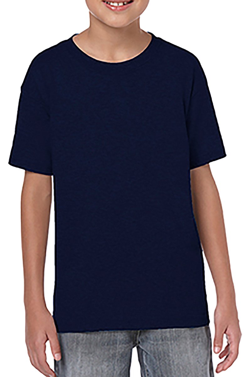 Gildan Kids Unisex Soft Style T-Shirt XL Navy