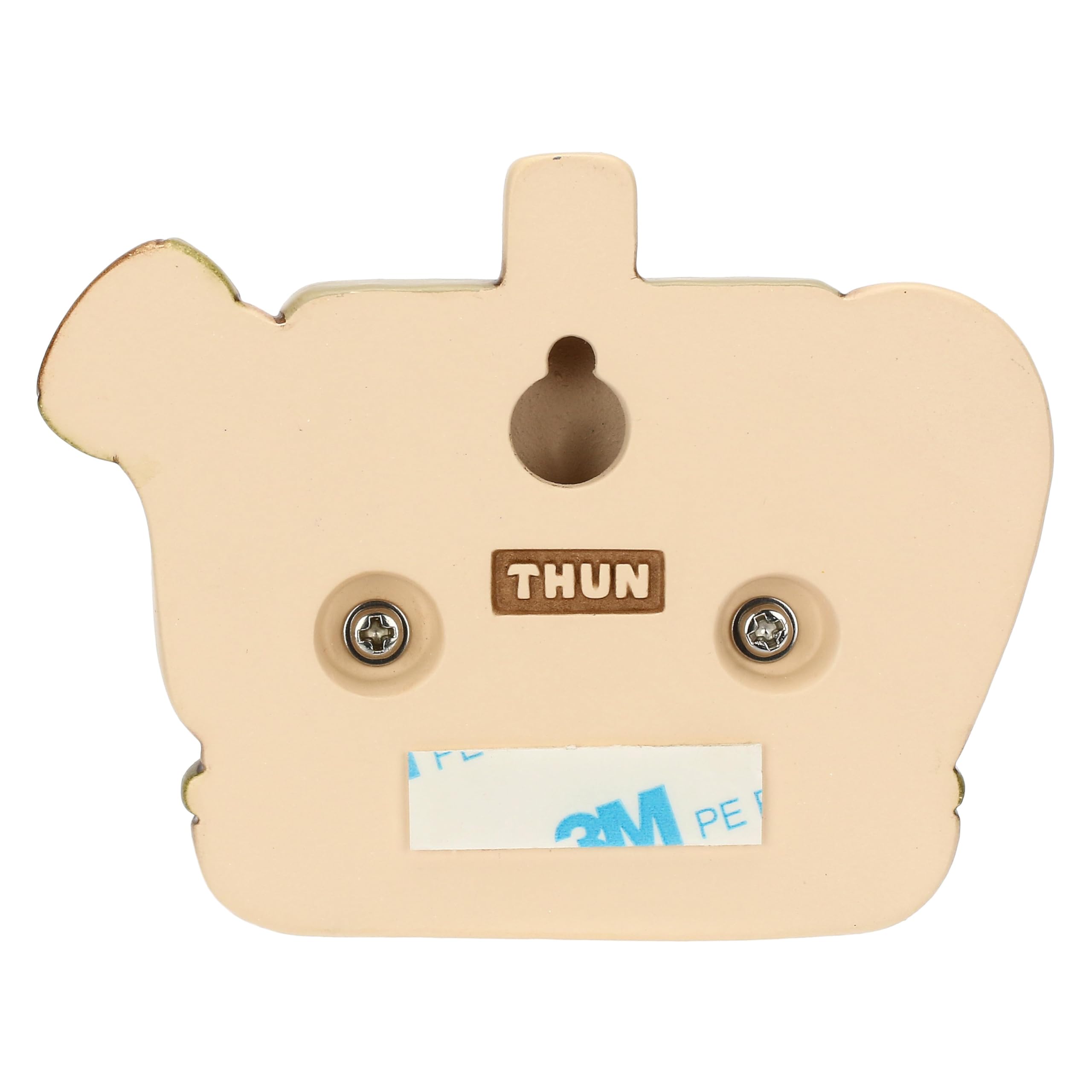 THUN - Portastrofinacci 2 ganci - ceramica - Collezione Country Bloom - 10,2 x 1,7 x 8 cm
