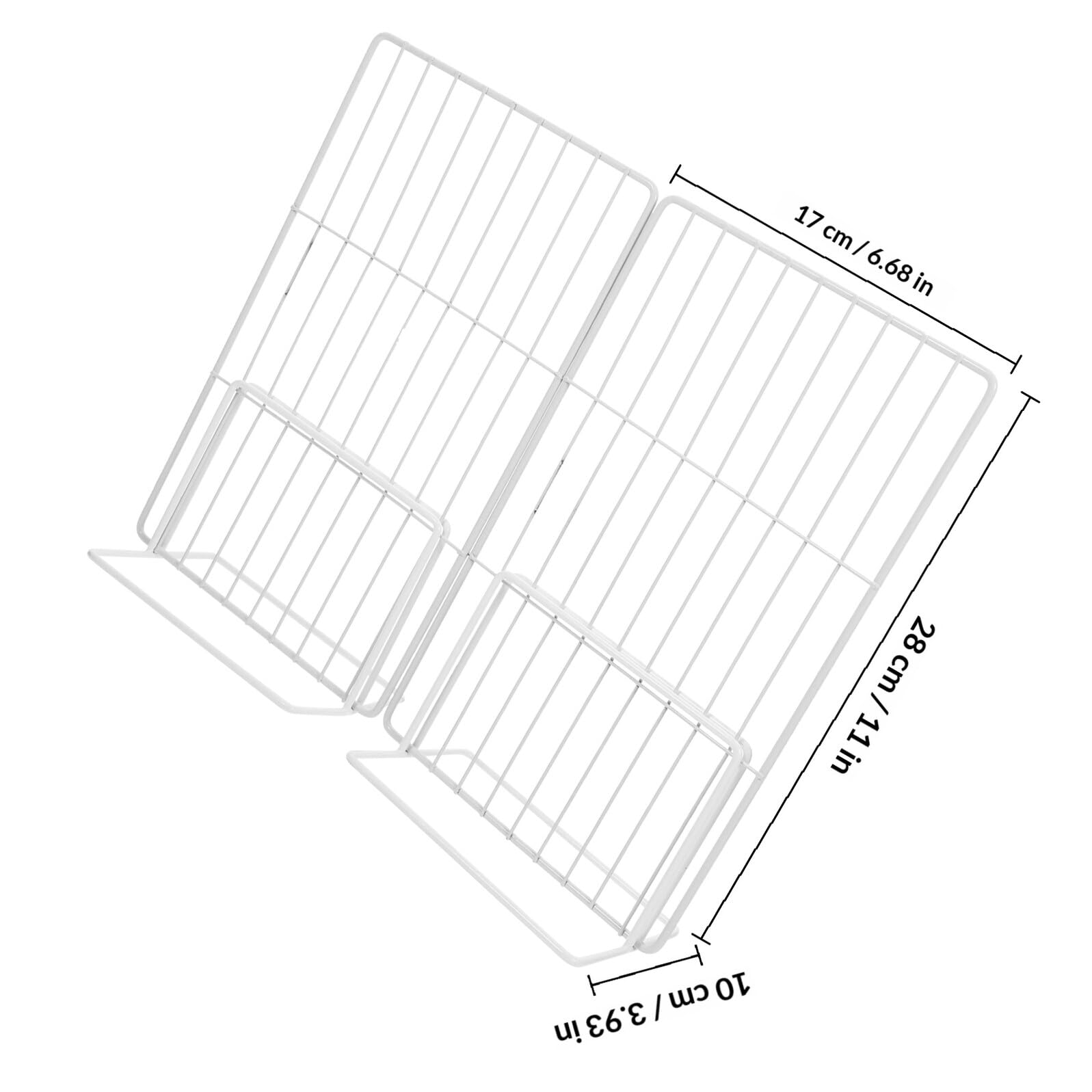BESPORTBLE Separador Metálico para Congelador Estructura de Malla, Organizador para Estantes de Refrigerador y Almacenamiento de Alimentos en Cocina y Oficina