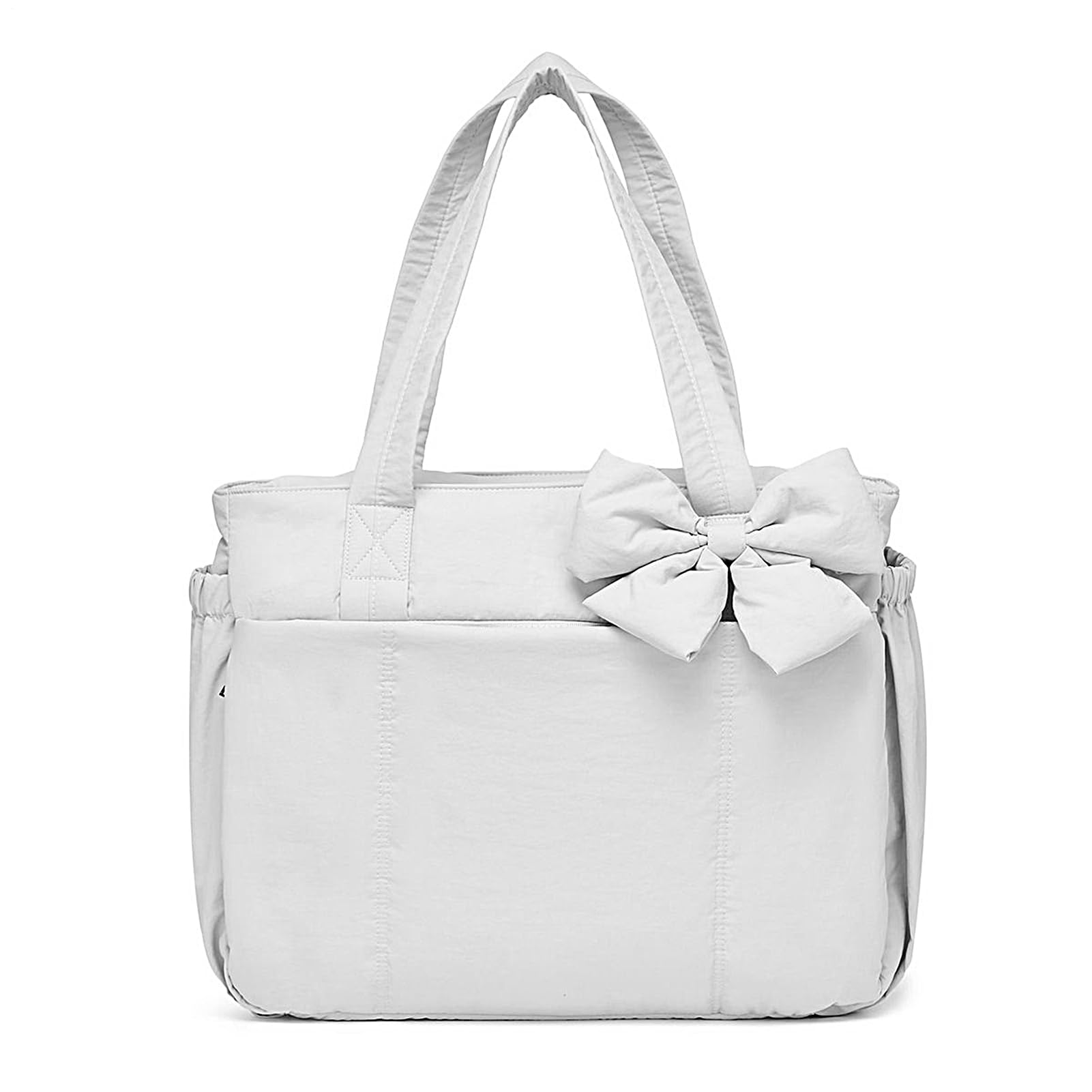 Bolso de hombro con lazo, bolso de mano suave con lazos, elegante bolso de mano con correa ajustable para oficinas, bodas, escuela, viajes, playa, fiesta, trabajo, noche