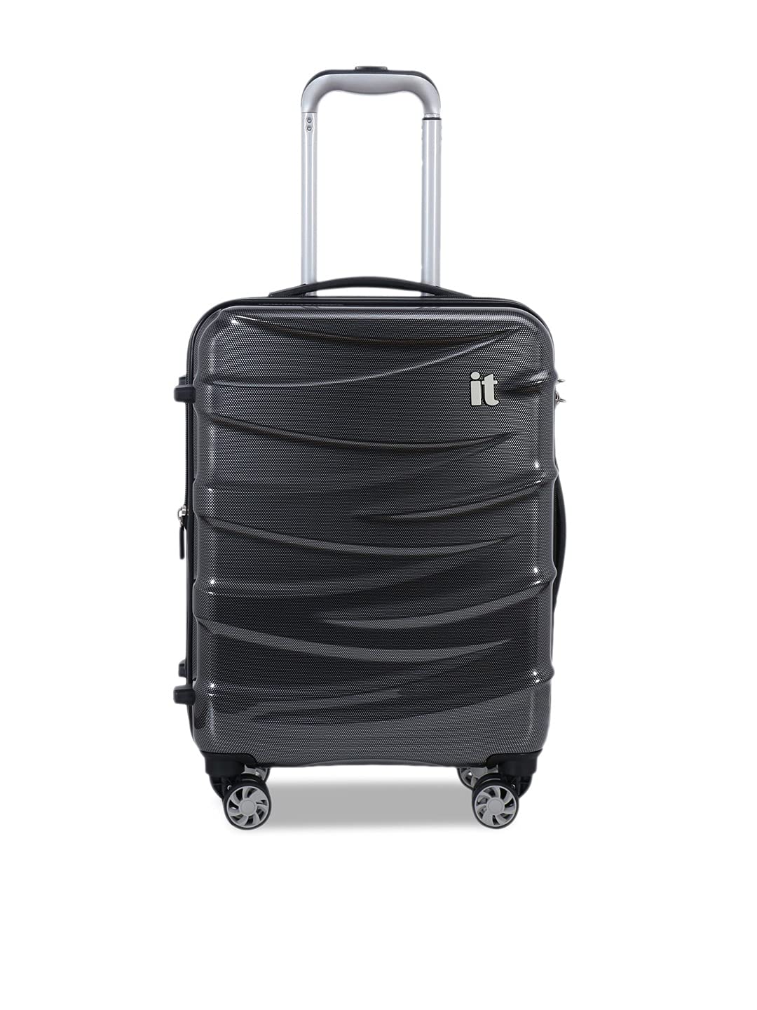 it luggage | Tidal| Polycarbonate Hardsided Suitcase| Expandable| Cabin Travel Luggage Bag | 8 Wheel Trolley | 16-2327-08 |Black/Grey- 47cm-picture-28