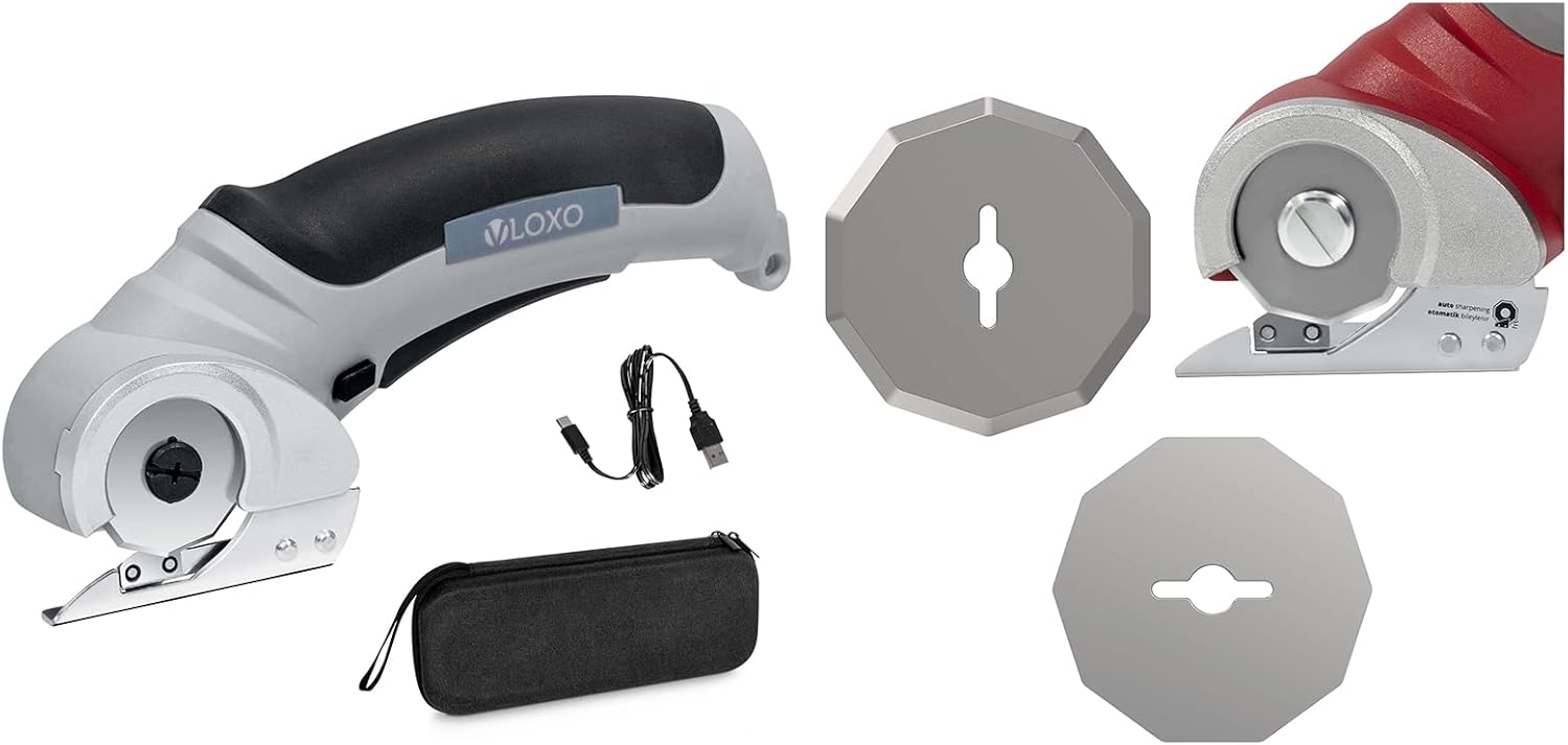 Cordless Cardboard Cutter, VLOXO Electric Fabric Cutter