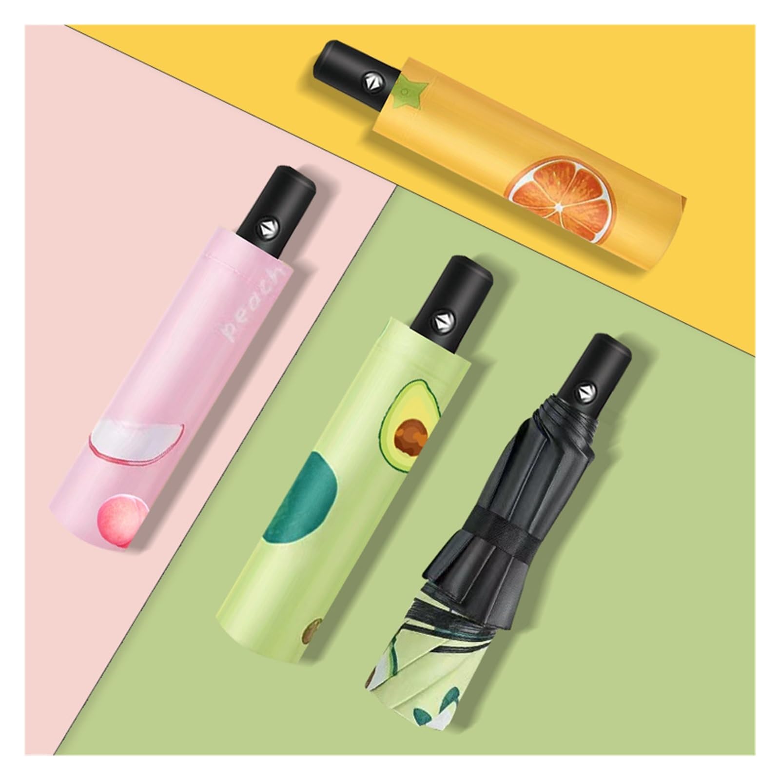 RENEESME Umbrellas for Rain Umbrella for Women, Sunny Or Rainy, Fully Automatic Folding Sun Umbrella, Sunshade, Portable Umbrella Strong Umbrella for Wind and Rain(A)