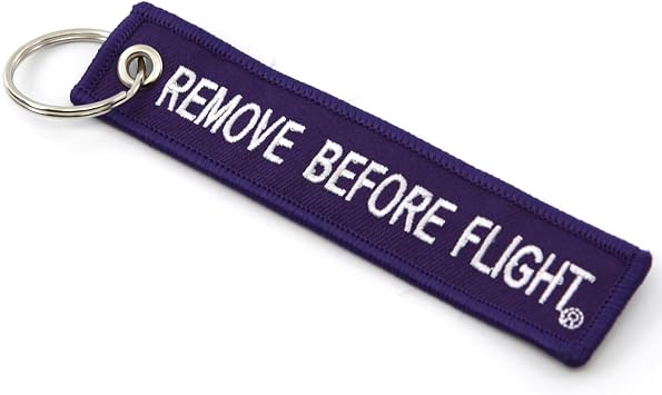 Rotary13B1 Remove Before Flight Keychain - Purple