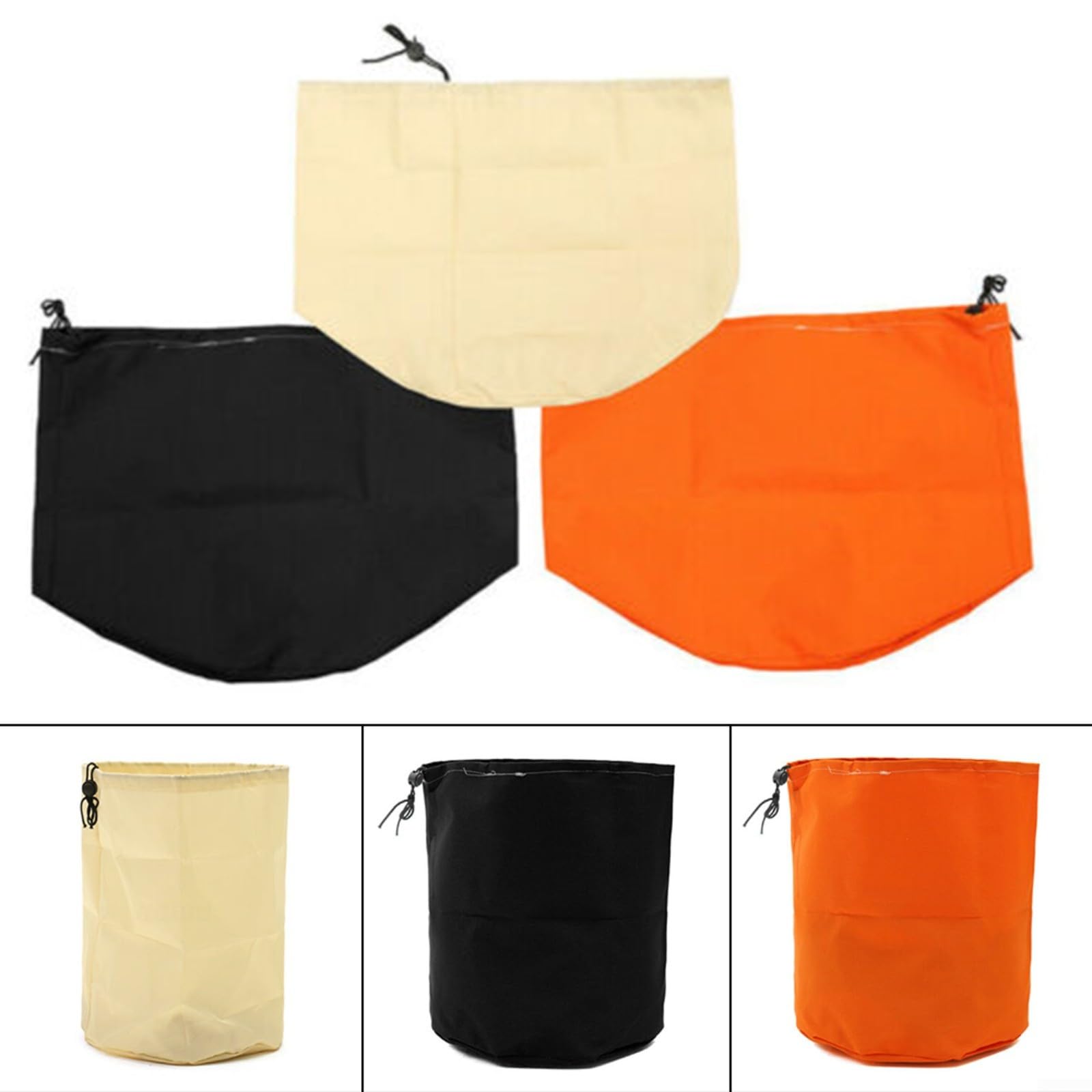 Housse de moteur pour débroussailleuse, 1 pièce pour tondeuse à gazon, anti-poussière, étanche, sac d'accessoires (orange)