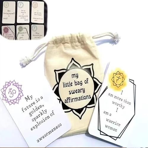 Juego de 16 tarjetas de afirmación de regalo - Aumenta la confianza en uno mismo, mejora la concentración y promueve el pensamiento positivo