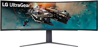 LG Ultragear 49GR85DC-B 49” 32:9 Dual QHD Curved(1000R) Gaming Monitor with 240Hz Refresh Rate,1ms (GtG), DCI-P3 95% (Typ.) / VESA DisplayHDR 1000 / AMD FreeSync Premium Pro