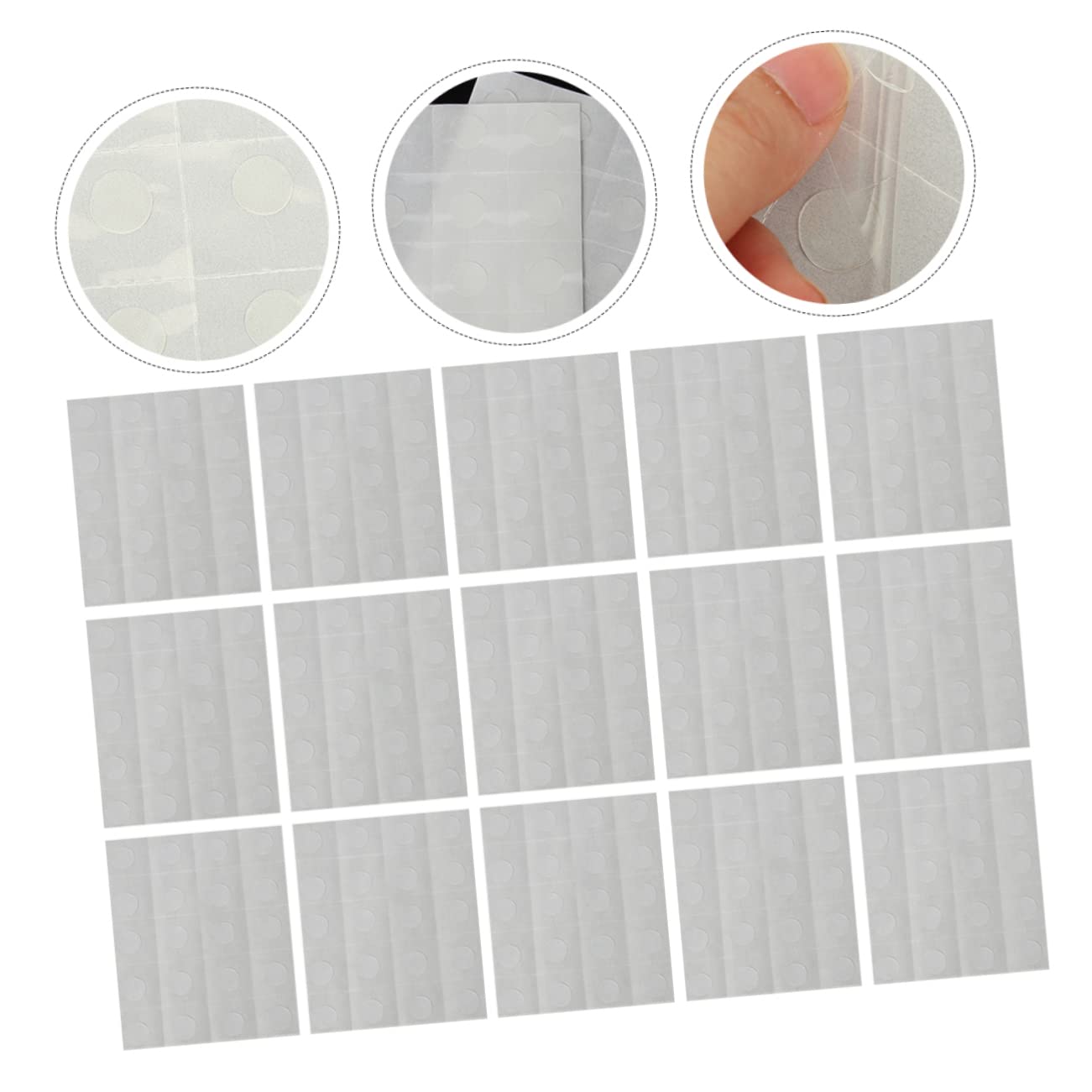 BCOATH 60 Sheets Double Sided Adhesive Dots No Trace Stickers for Crafts Balloon Decorations and More Strong Stickiness Removable Dot Stickers for Versatile Use