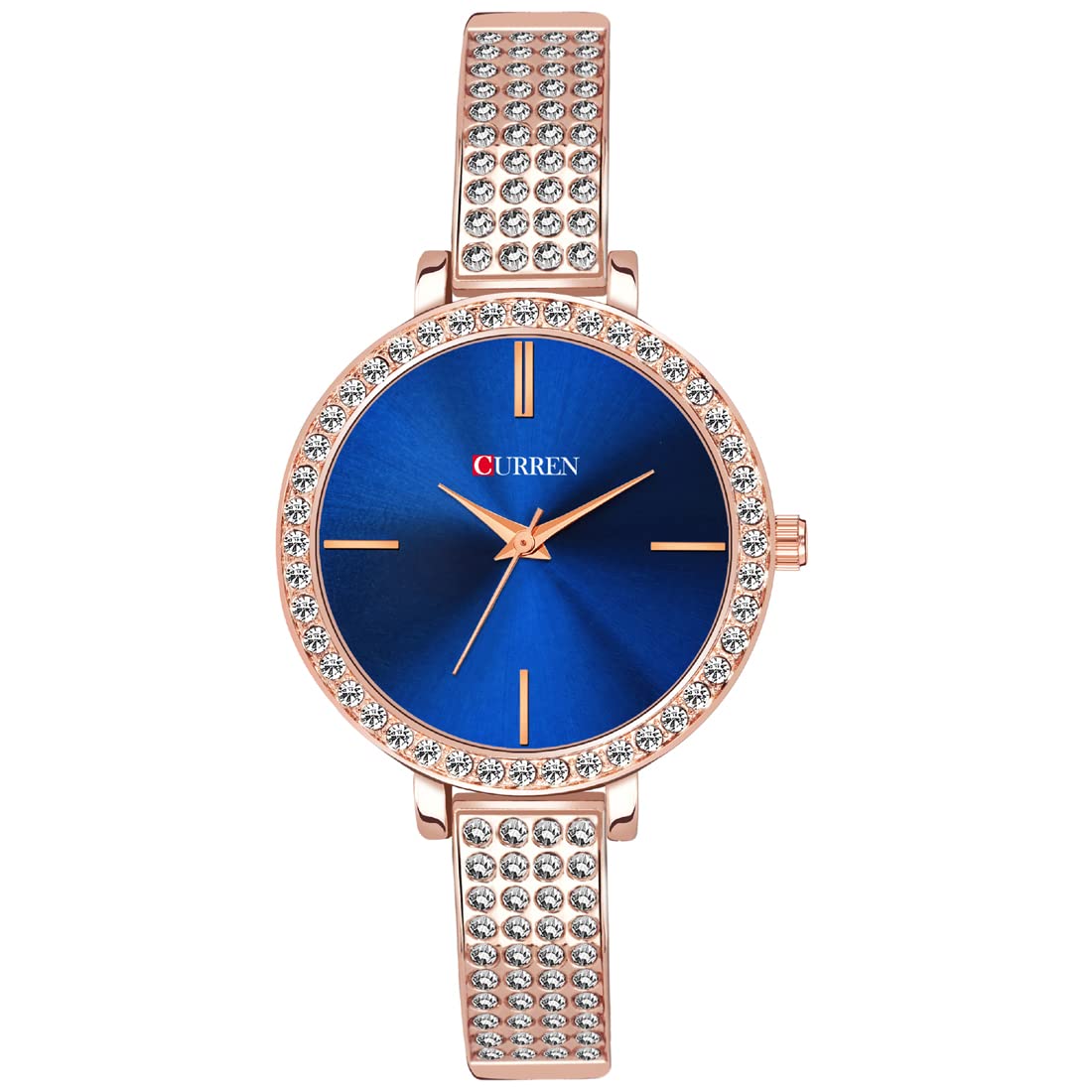 CURREN 1863 Fashion Casual Stainless Steel Watches Womens Dress Rhinestone Quartz Wristwatch Ladies Gifts (B0B7WFZGG7) Amazon Price History, Amazon Price Tracker