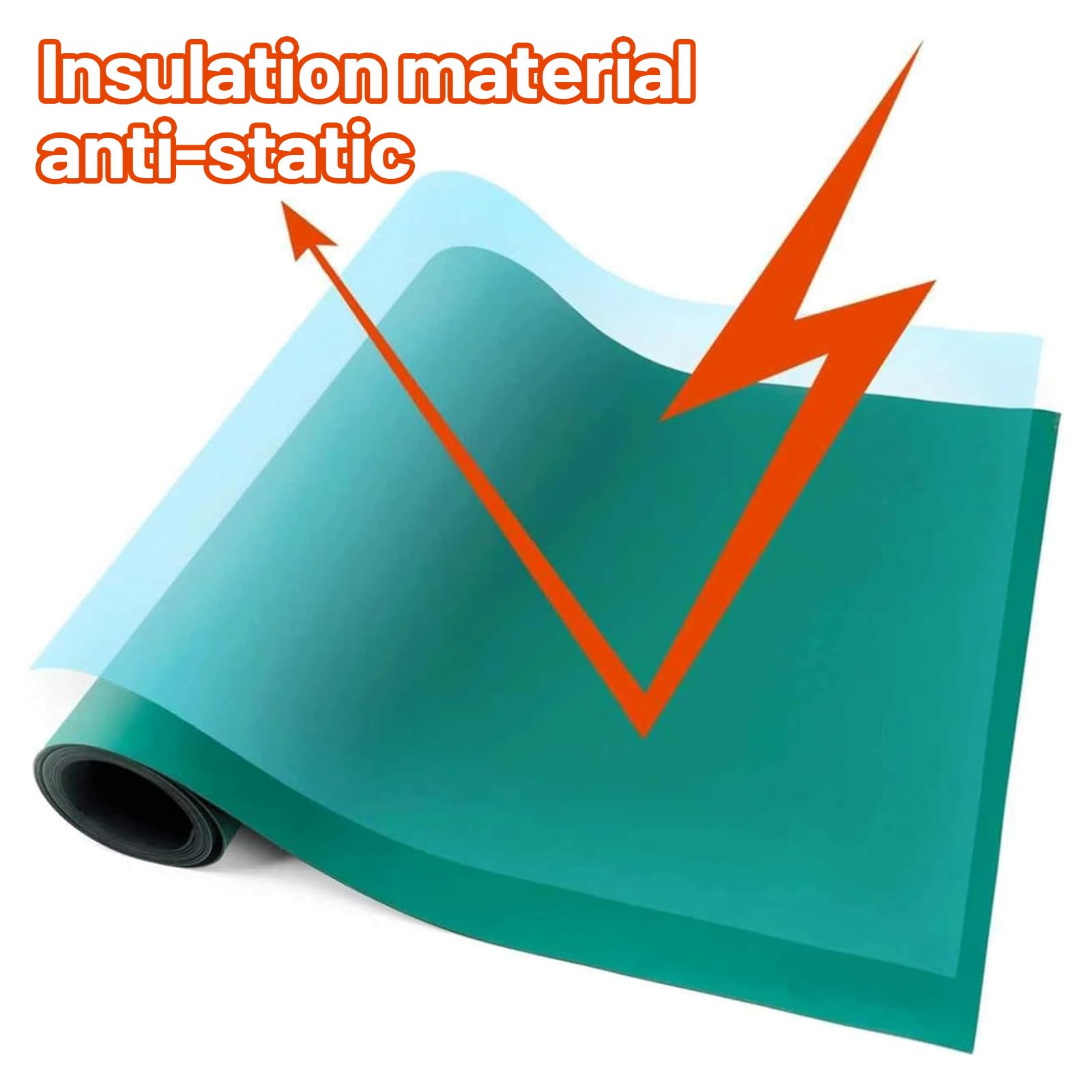 Tapis éTabli PVC RéSistant Chaleur,Tapis Vert ESD Haute TempéRature,Tapis De Table Antistatique,Texture Douce,Convient pour Le Soudage éLectrique Et Le Soudage