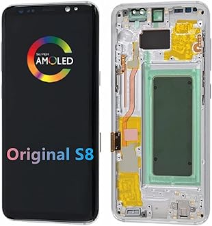 5.8" Original for Samsung S8 Touch Screen Display Digitizer S8 SM-G950A SM-G950U SM-G950FD SM-G950W LCD Screen Replacement (with Silver Frame)