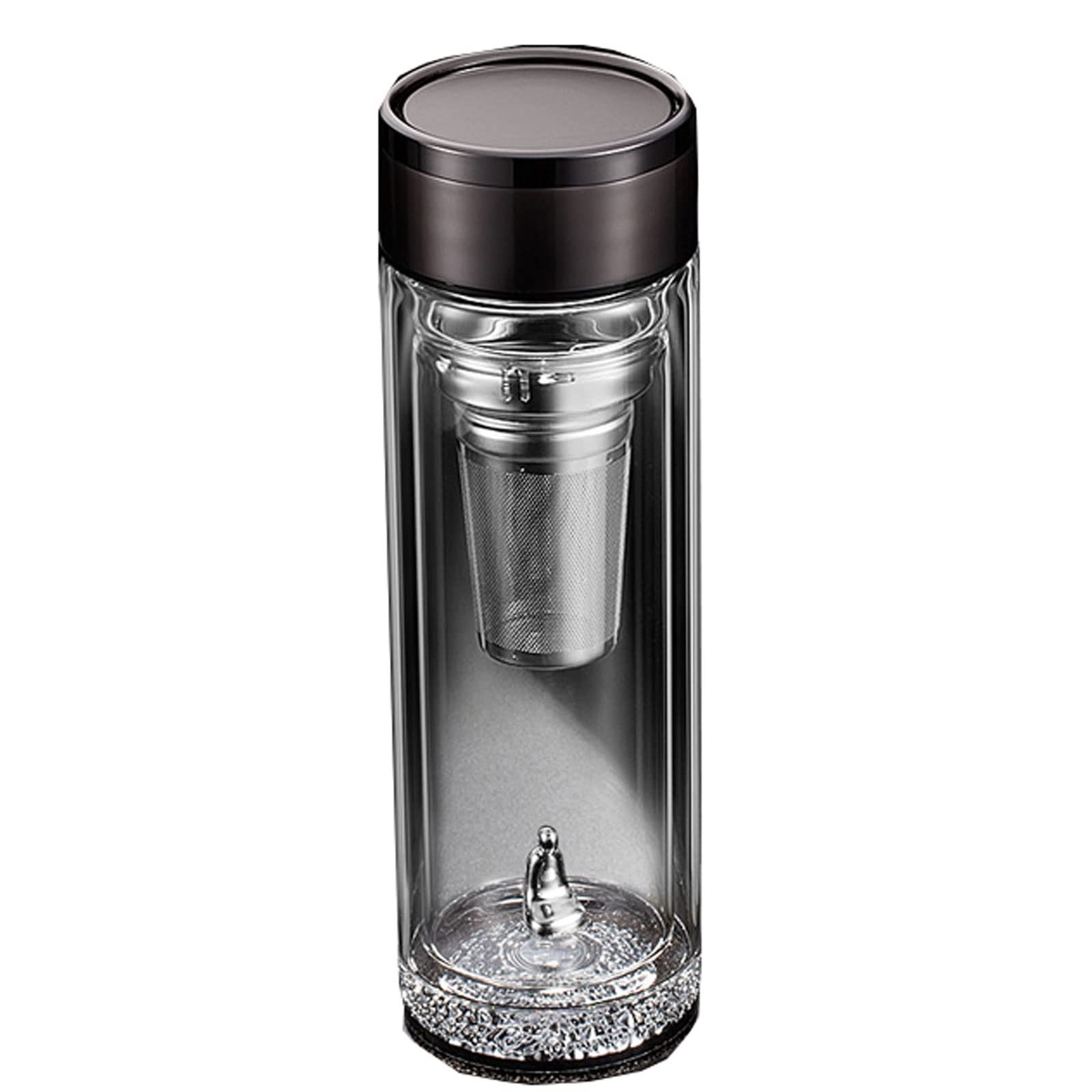 Taza de cristal transparente de oficina para hombres de negocios
