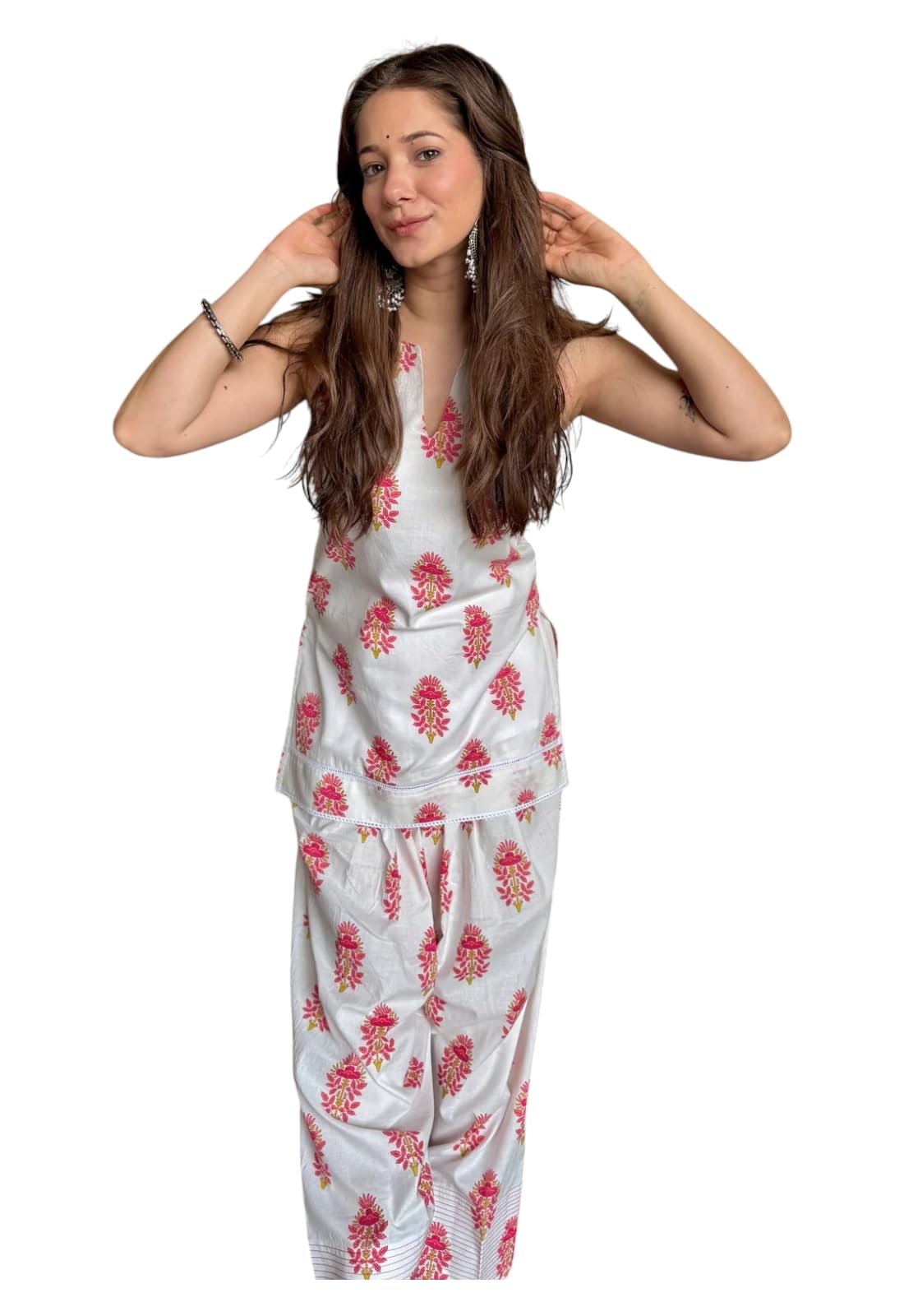 Berrylush Women's Rayon Printed Kurta Set with Farshi Salwar | Traditional Ethnic Co-ord Set for Women | Office, Casual Wear in multi