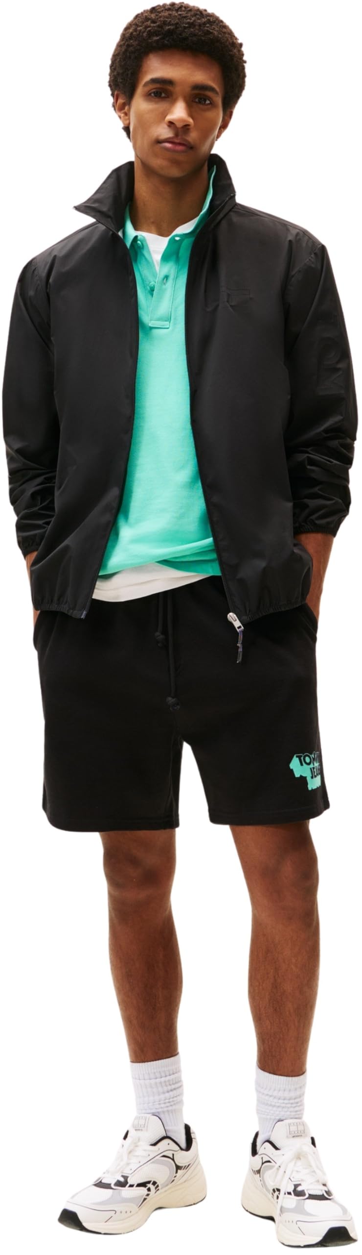 Tommy Jeans Tjm Rlx Stack Logo Sweatshrt Ext Dm0dm21803 - Szorty dresowe Mężczyźni