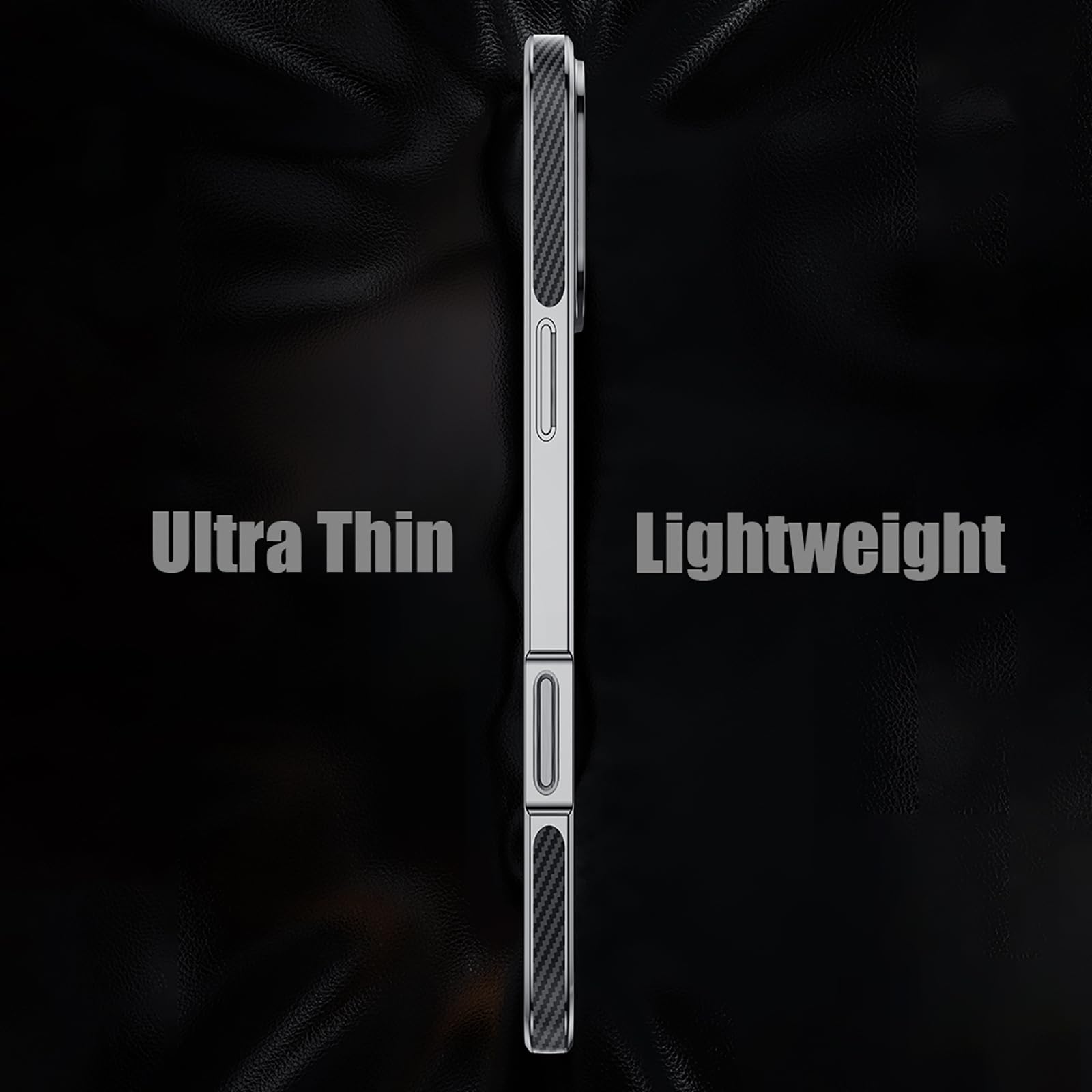 Skórzane etui na iPhone 16 Pro Max/16 Pro/16, smukłe, luksusowe włókno węglowe, galwanizowane etui z logo widokiem ochronne, fioletowe, 16 ProMax