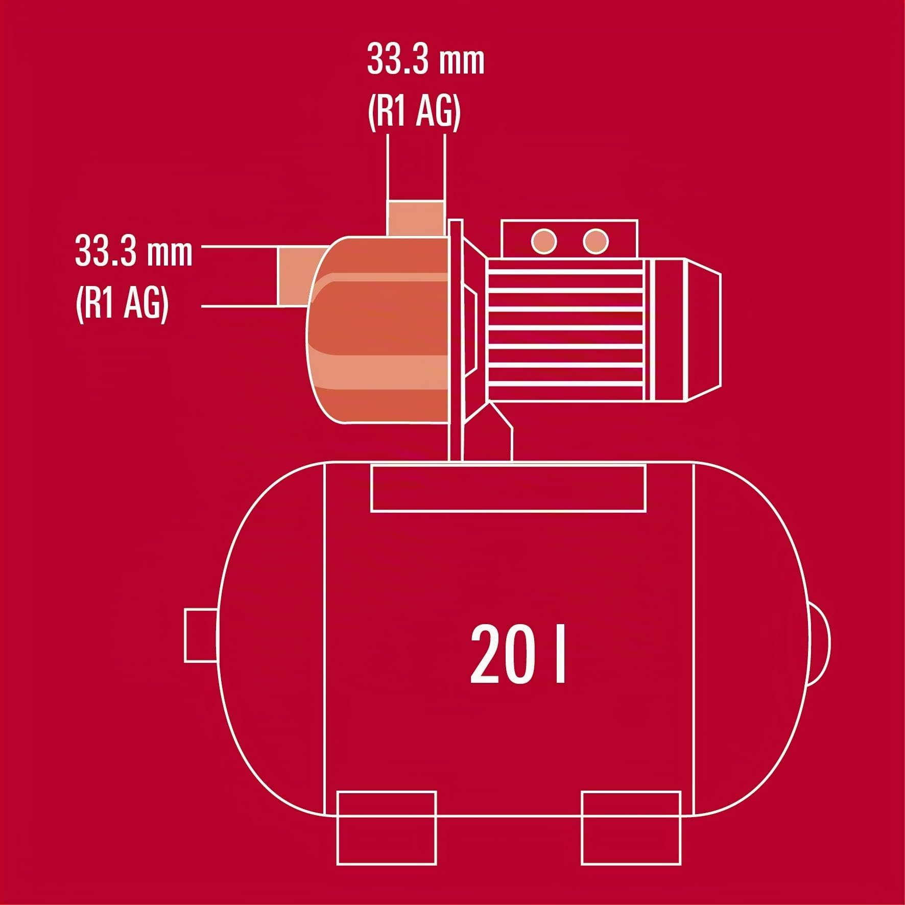 Einhell GC-WW 6538 Autoclave 650 W 3800 L/h 36 m 8 m 3,6 bar 20 l