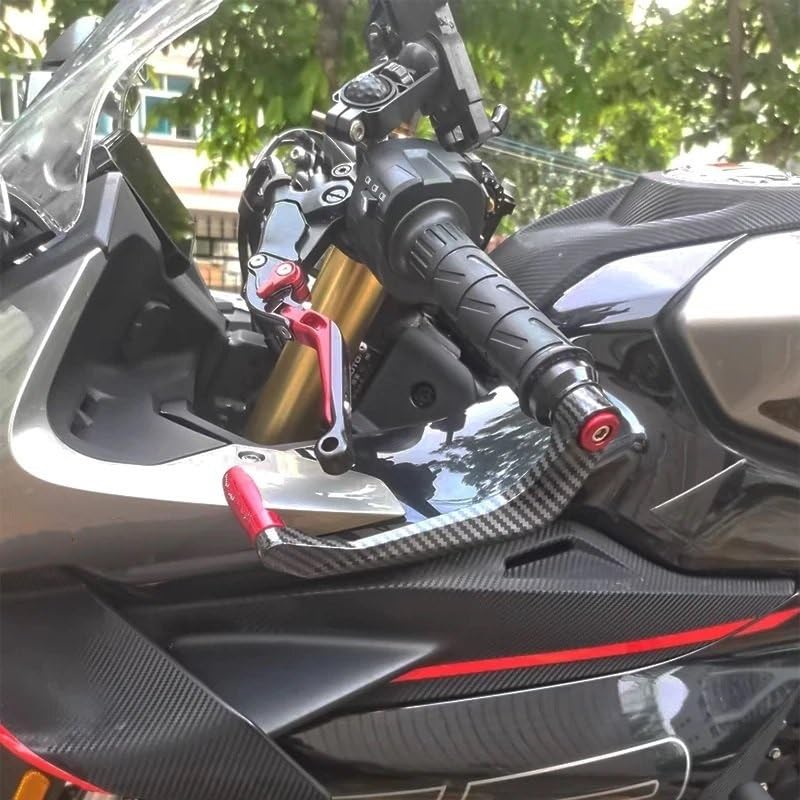 Ochraniacze dłoni Ochrona kierownicy motocykla Hamulec i dźwignia sprzęgła Osłona dłoni Tarcza akcesoria do ochraniaczy(GSXR-Red)