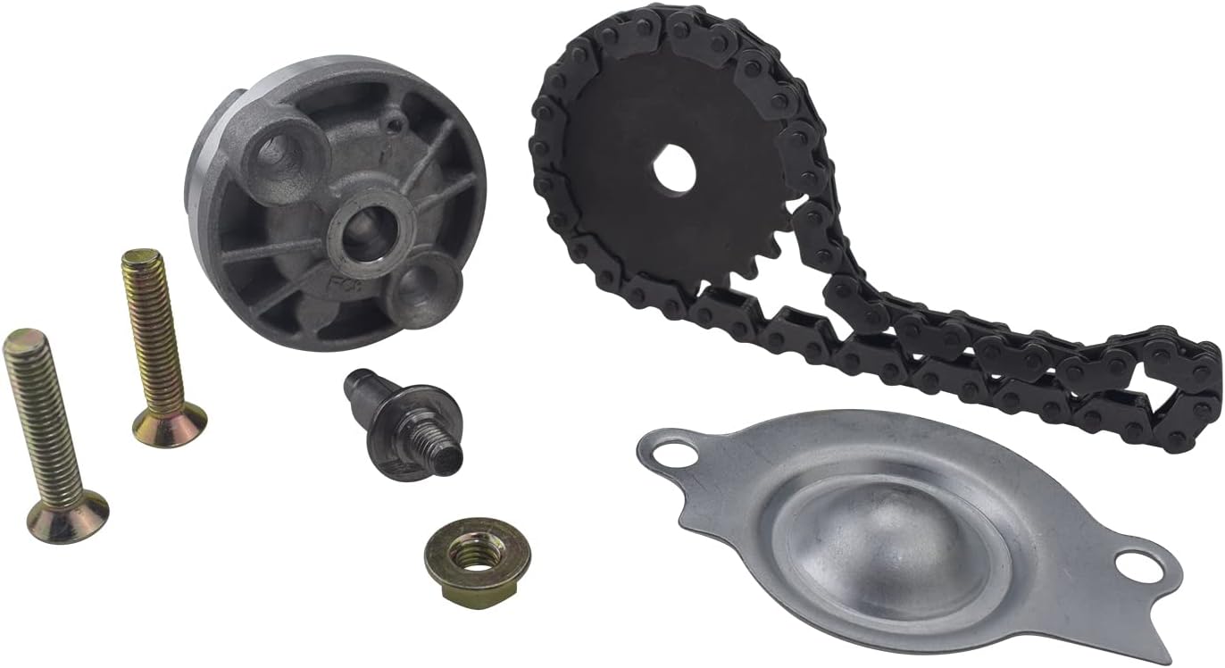 GY6 High flow oil pump assembly Upgraded and enhanced oil pump Oil pump chain, Suitable for GY6 engine 125cc 150cc 200cc mopeds