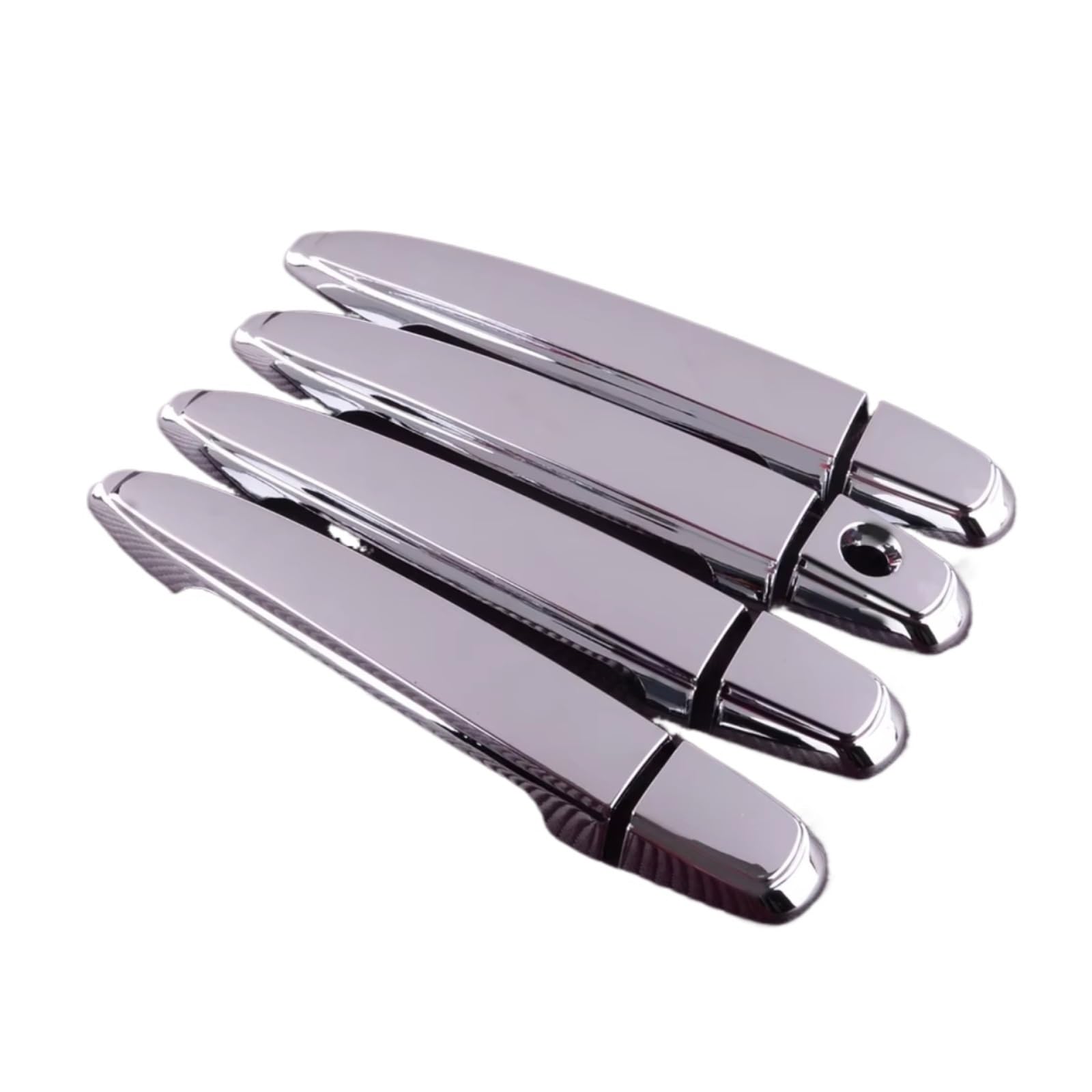DSPOLIMV Outer Door Handle Cap Compatible with Toyota for Camry 2007 2008 2009 2010 2011 Sedan ABS 1 Set Car Door Handle Cover Trim Silver Chrome Accessories